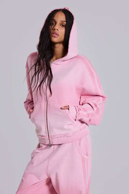 Pink Sporty Baggy Monster Hoodie made by Jaded London