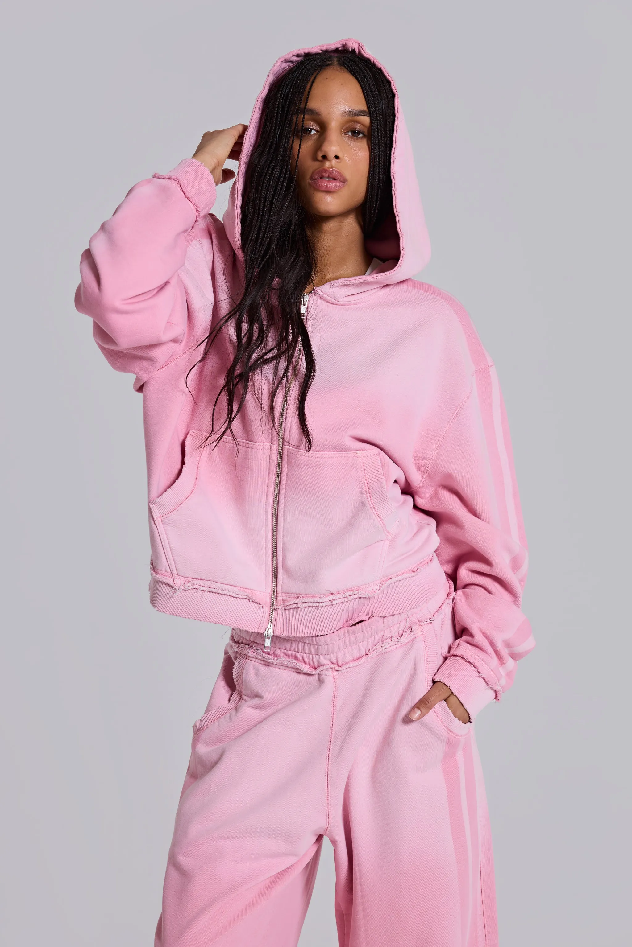 Pink Sporty Baggy Monster Hoodie sold by Jaded London product image thumbnail 4