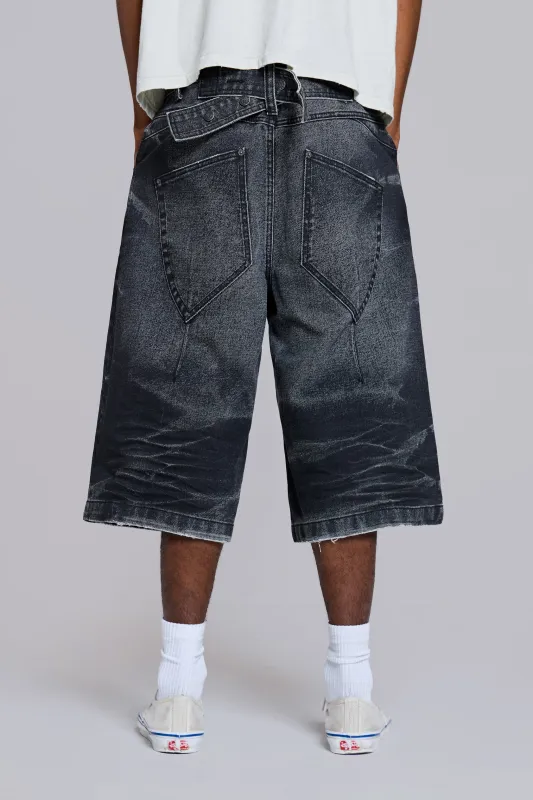 Black Cinch Colossus Jorts made by Jaded London