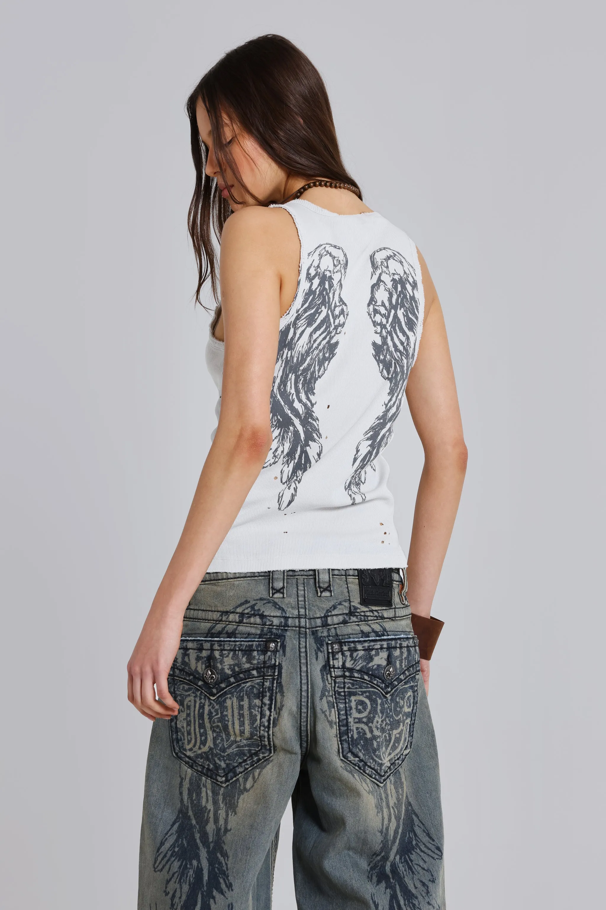Rock Revival Angel Studded Vest sold by Jaded London product image thumbnail 3