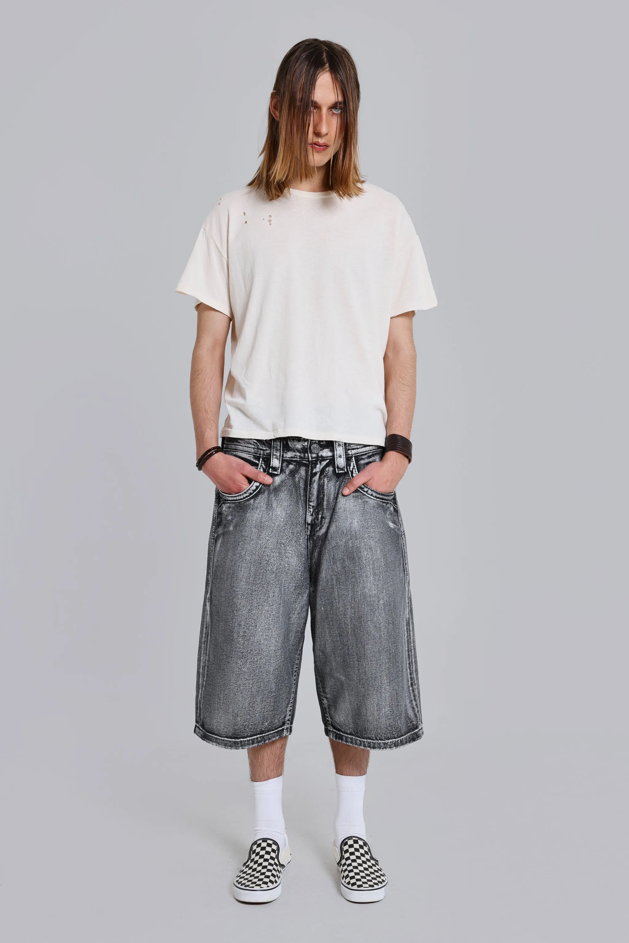 Rock Revival Silver Dust Shorts sold by Jaded London product image thumbnail 2