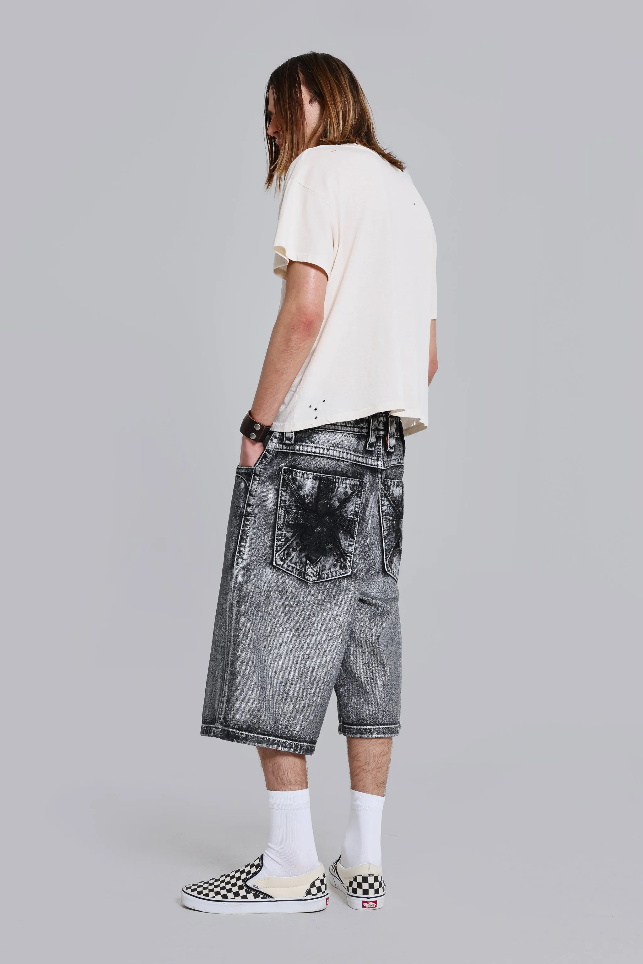 Rock Revival Silver Dust Shorts sold by Jaded London product image thumbnail 3