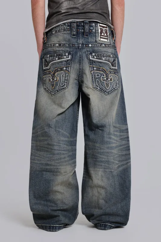 Rock Revival Heavy Stud Jeans made by Jaded London