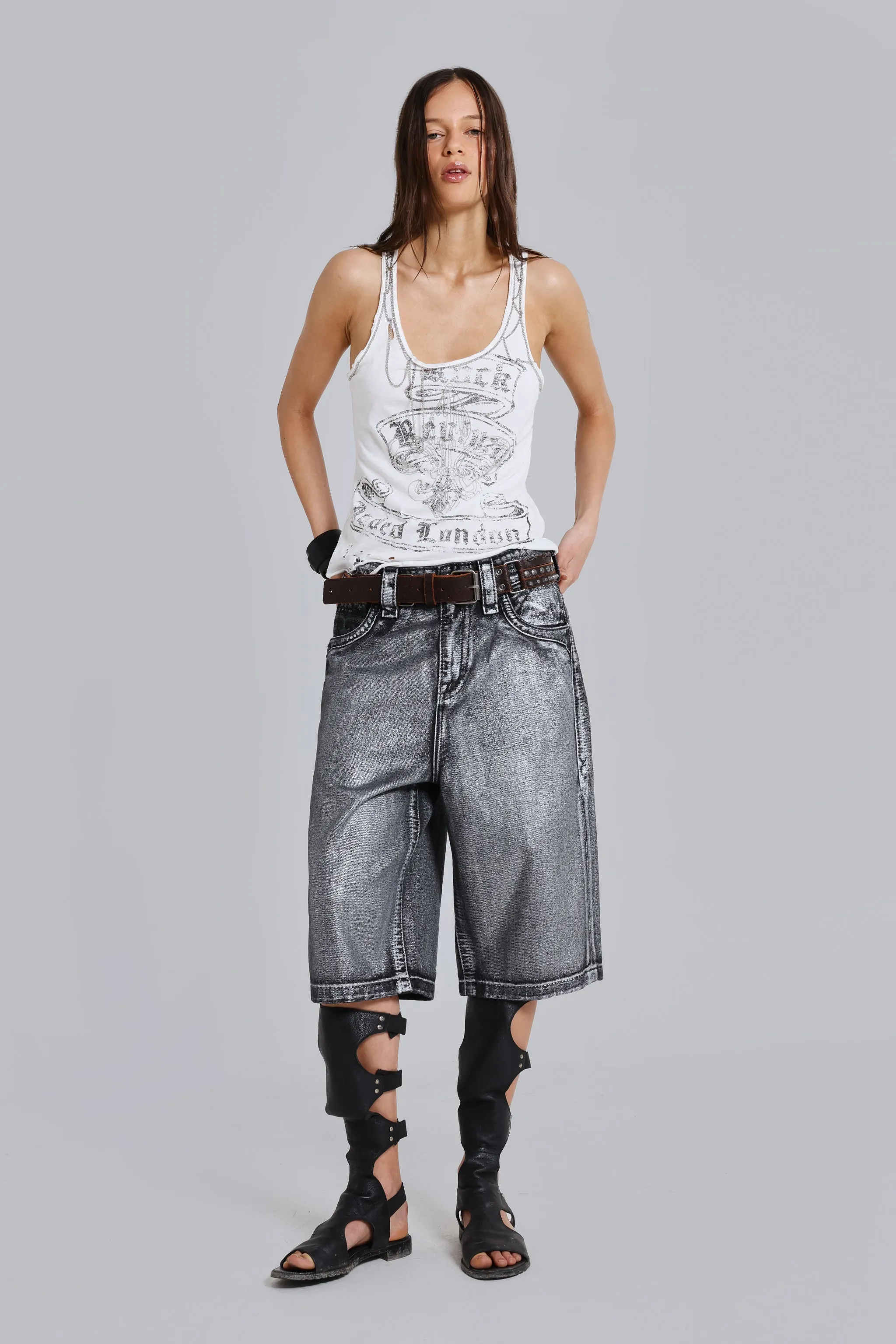 Rock Revival Chain Embroidered Vest Top sold by Jaded London product image thumbnail 5