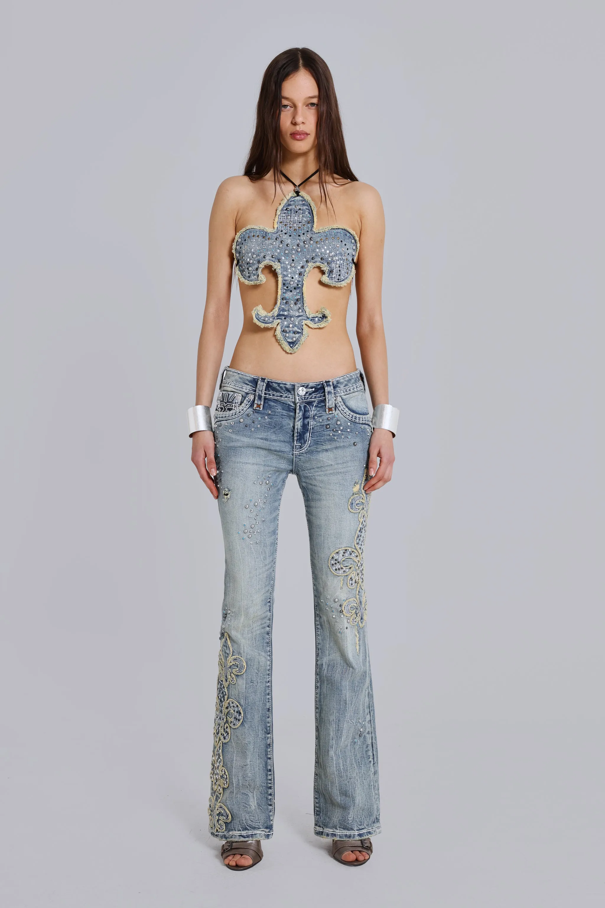 Rock Revival Studded Fleur de Lis Top sold by Jaded London product image thumbnail 2