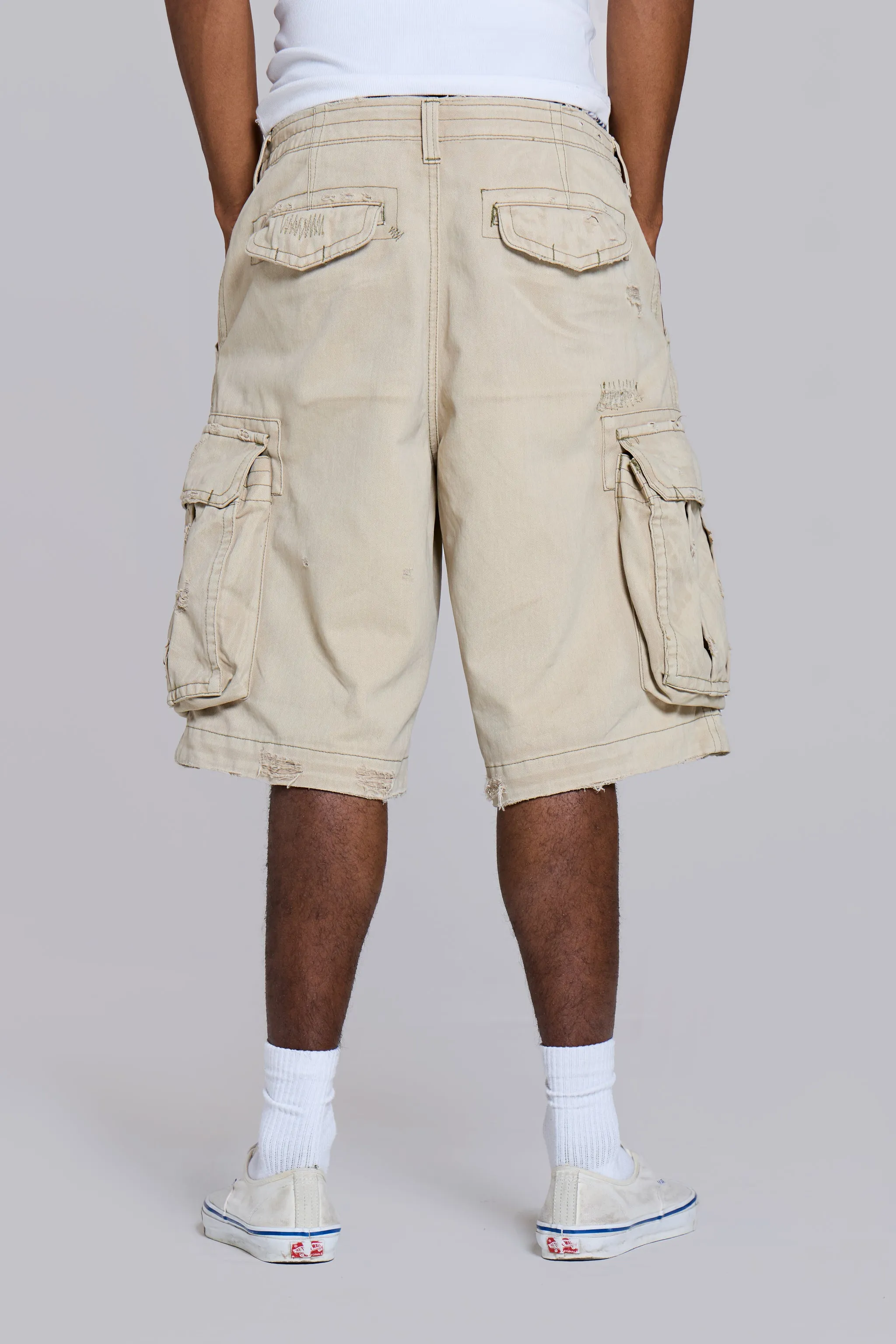 Sand Cargo Shorts sold by Jaded London product image thumbnail 4