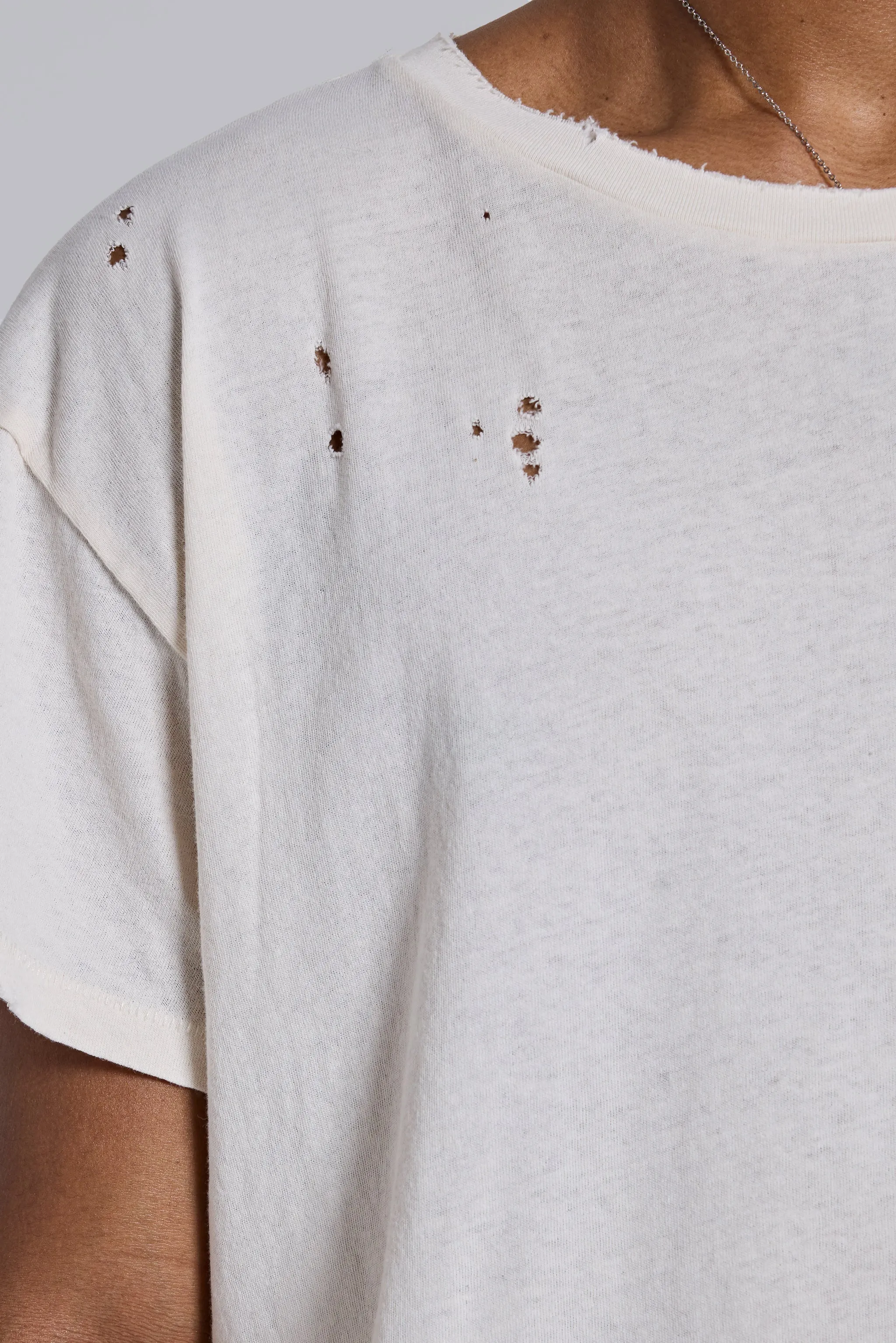 White Moth Cropped T-Shirt sold by Jaded London product image thumbnail 4
