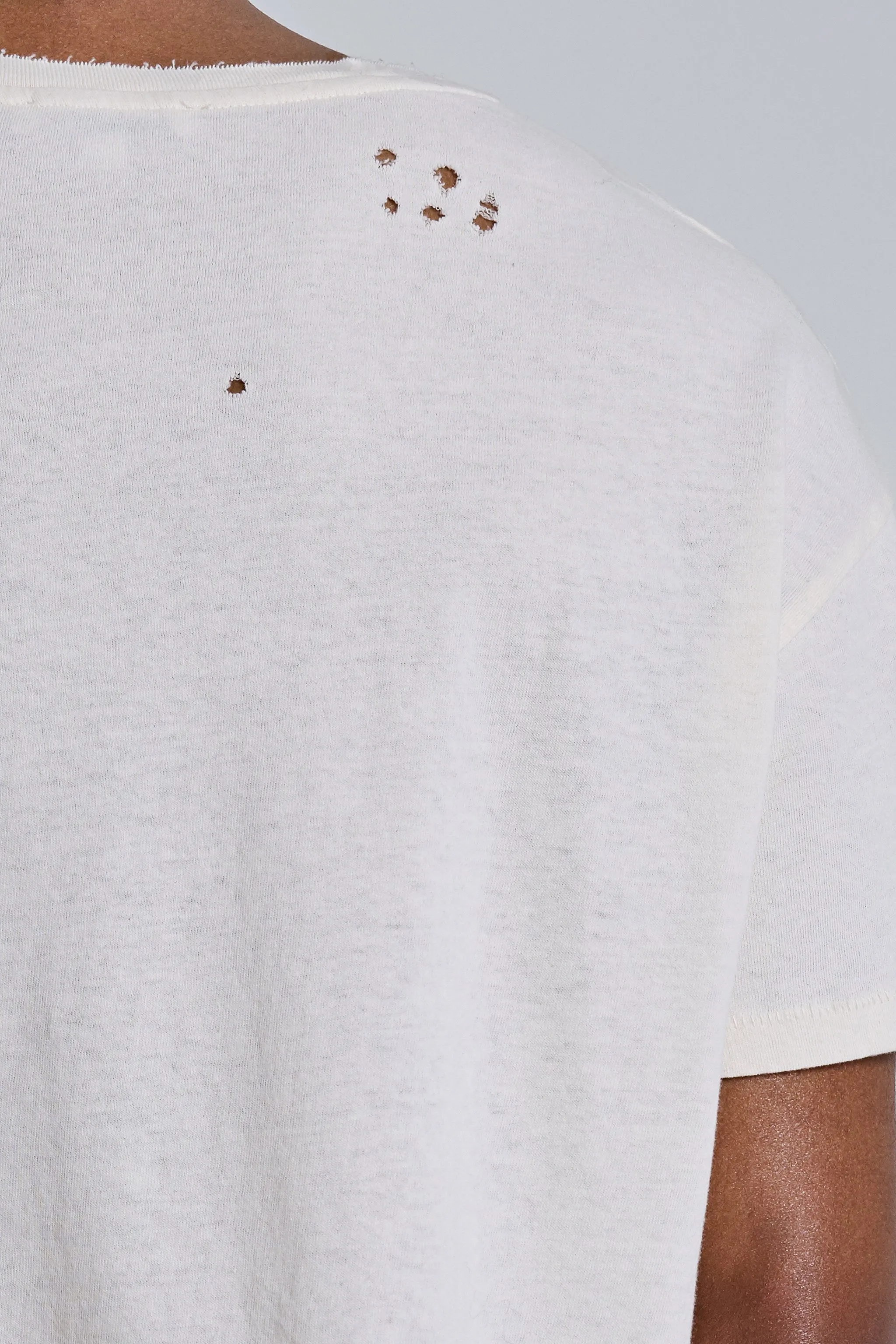 White Moth Cropped T-Shirt sold by Jaded London product image thumbnail 5