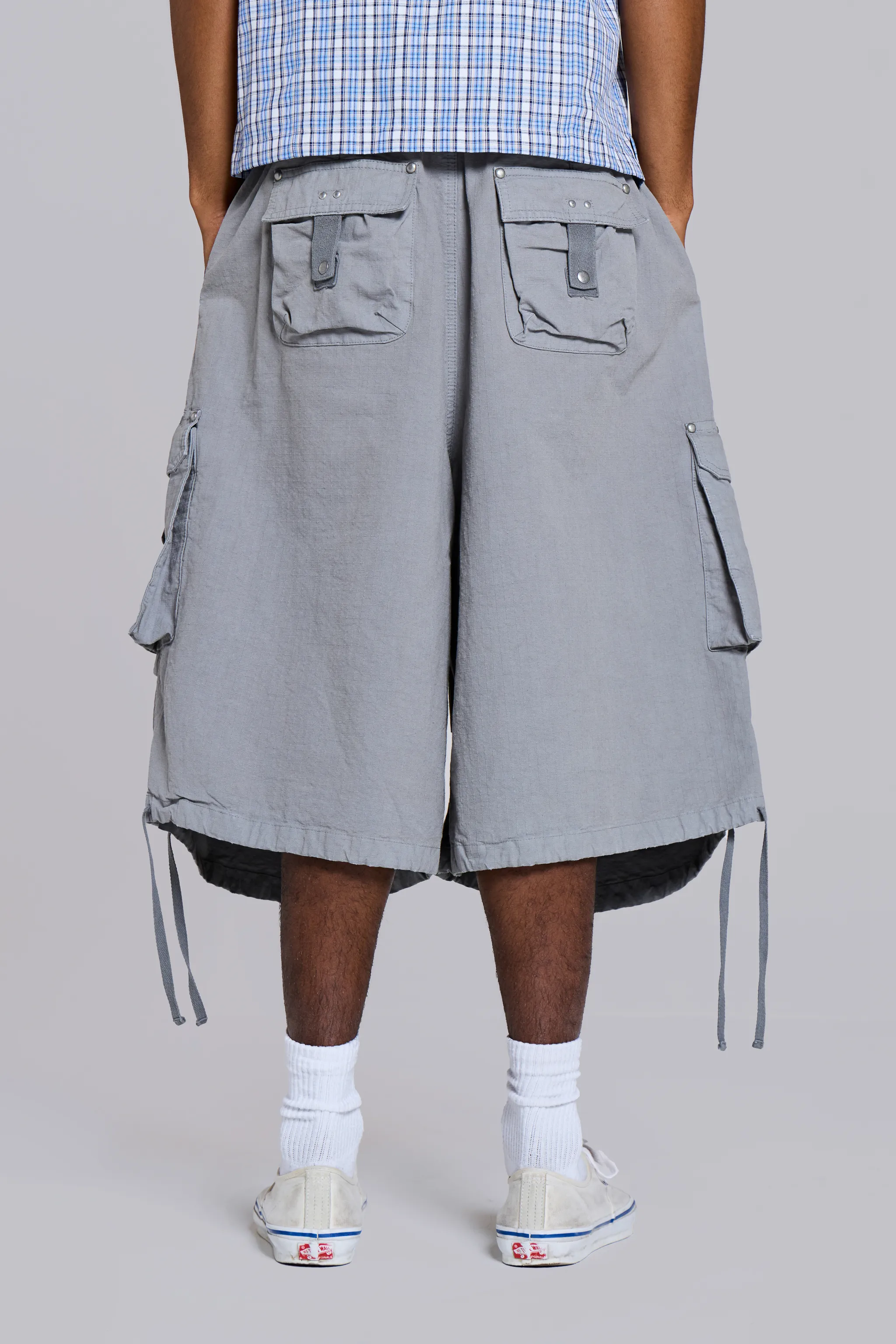 Dove XL Parachute Shorts sold by Jaded London product image thumbnail 3