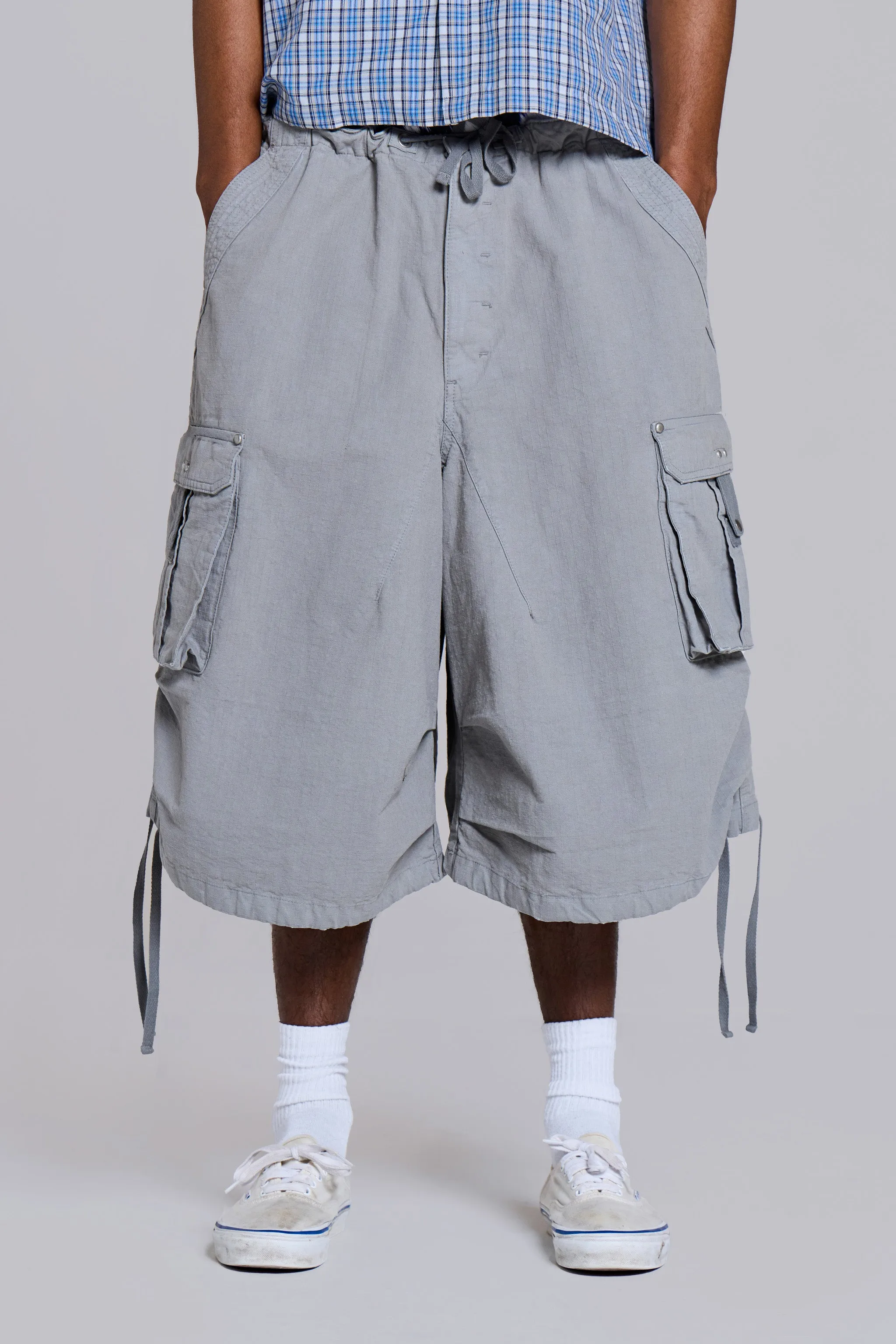 Dove XL Parachute Shorts sold by Jaded London