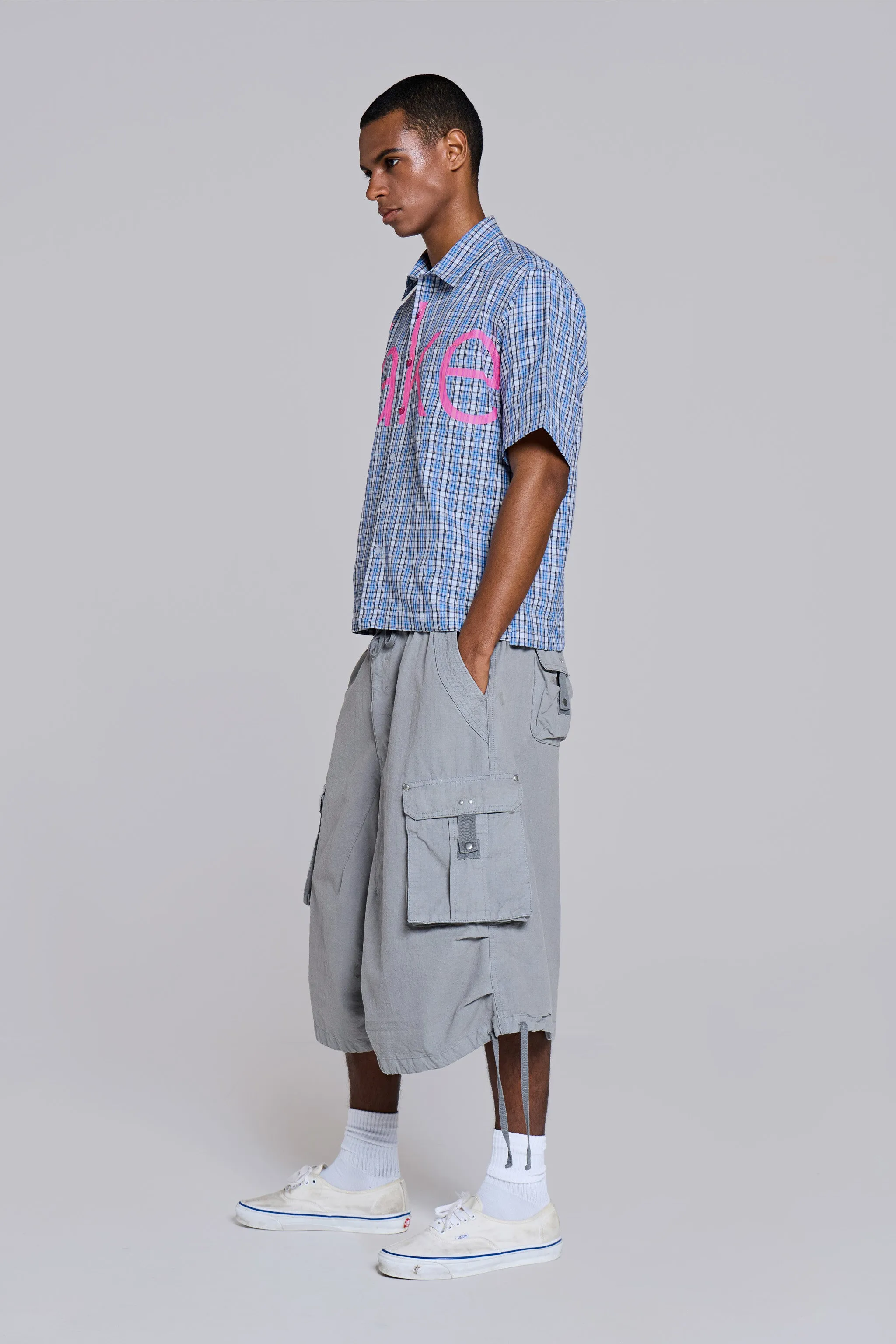 Dove XL Parachute Shorts sold by Jaded London product image thumbnail 5