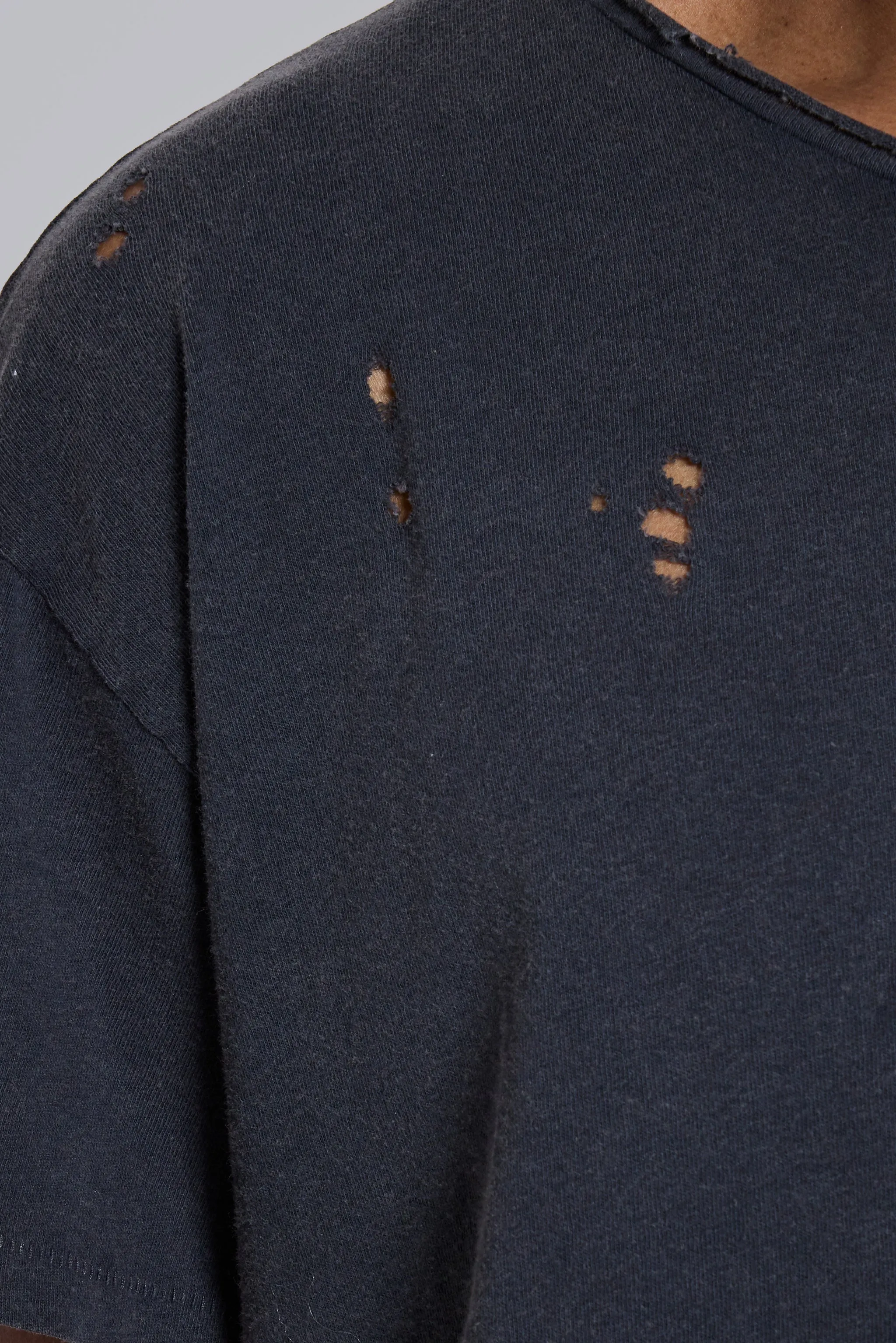 Washed Black Cropped Moth T-Shirt sold by Jaded London product image thumbnail 2