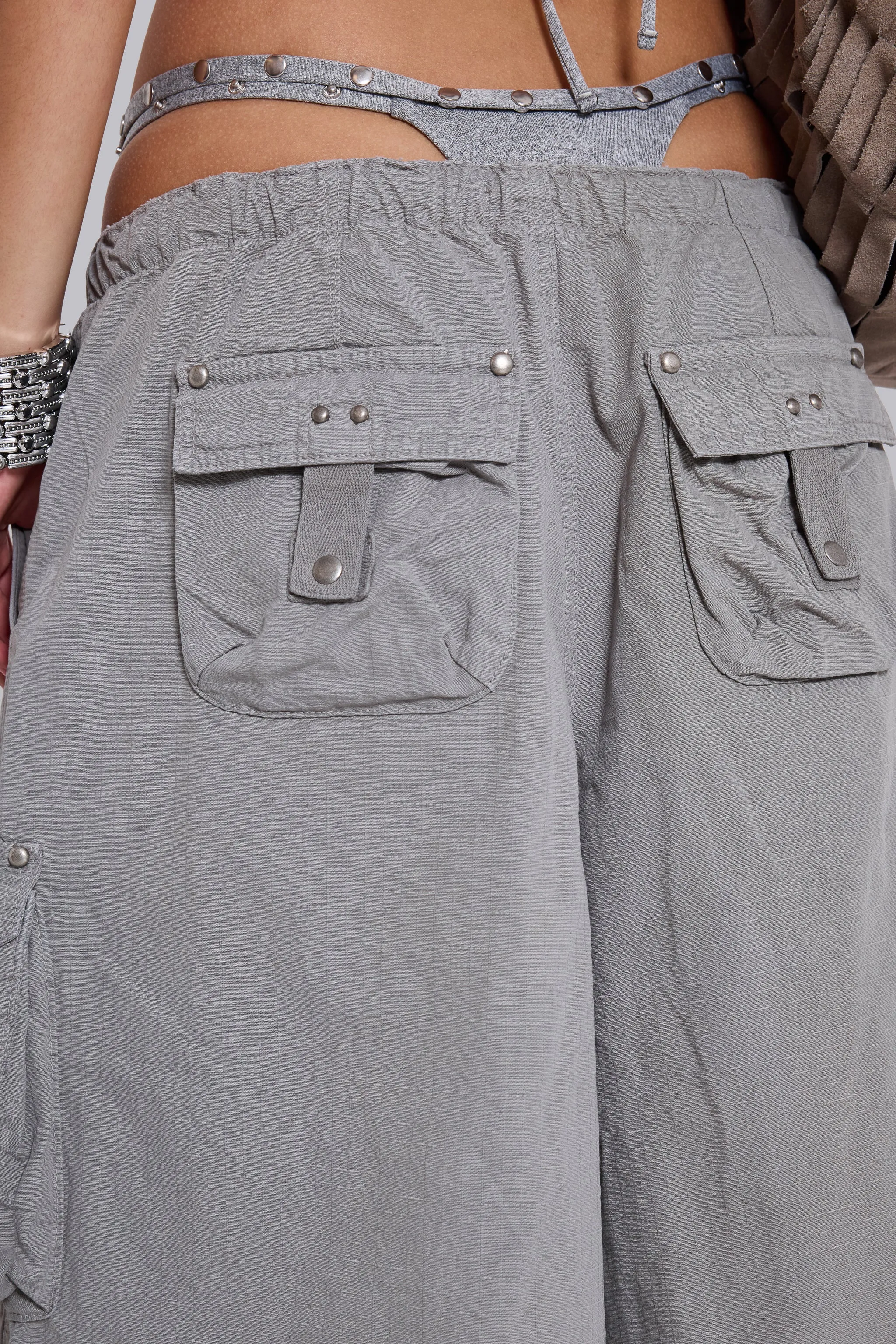 Dove XL Parachute Shorts sold by Jaded London product image thumbnail 5