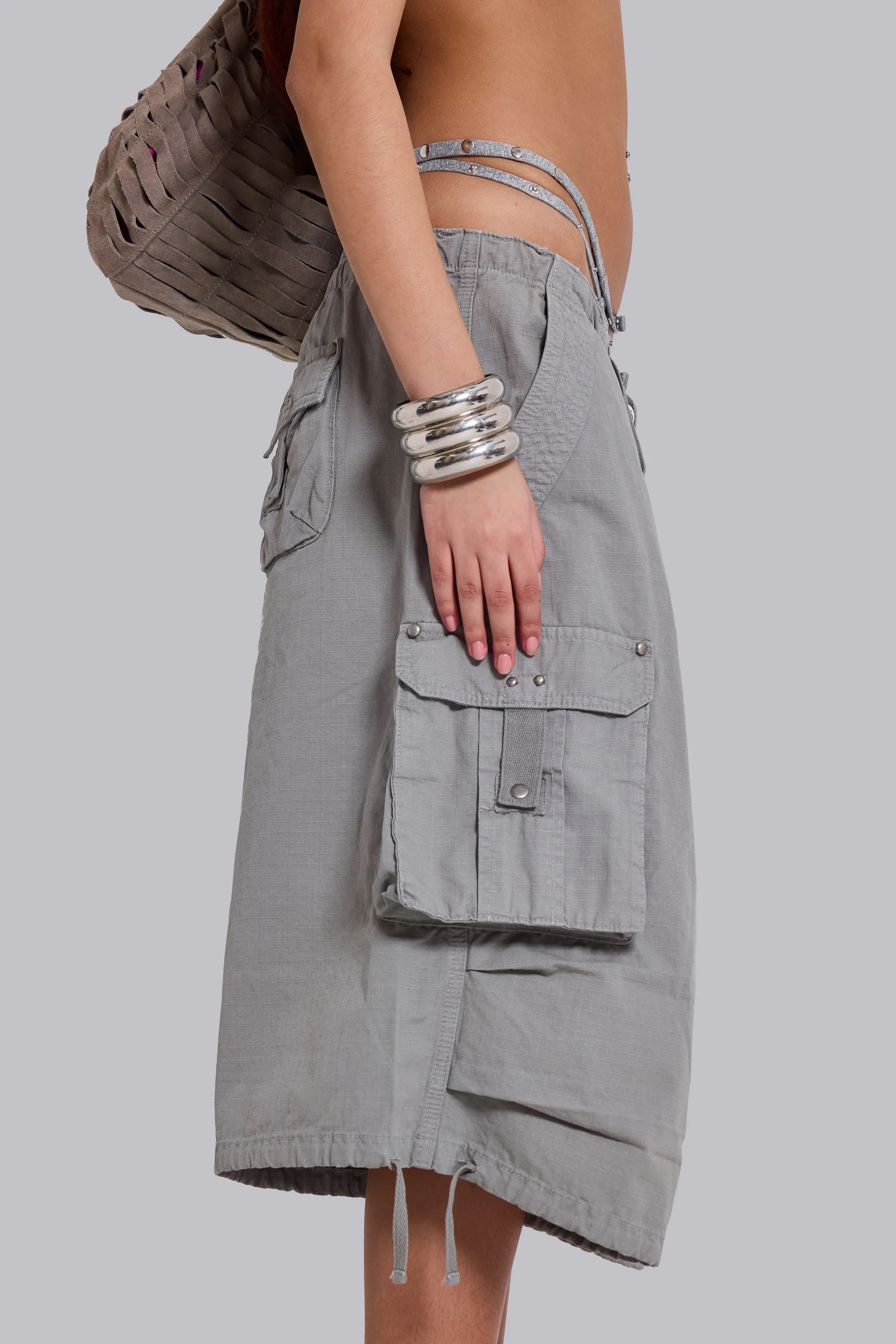 Dove XL Parachute Shorts sold by Jaded London product image thumbnail 3