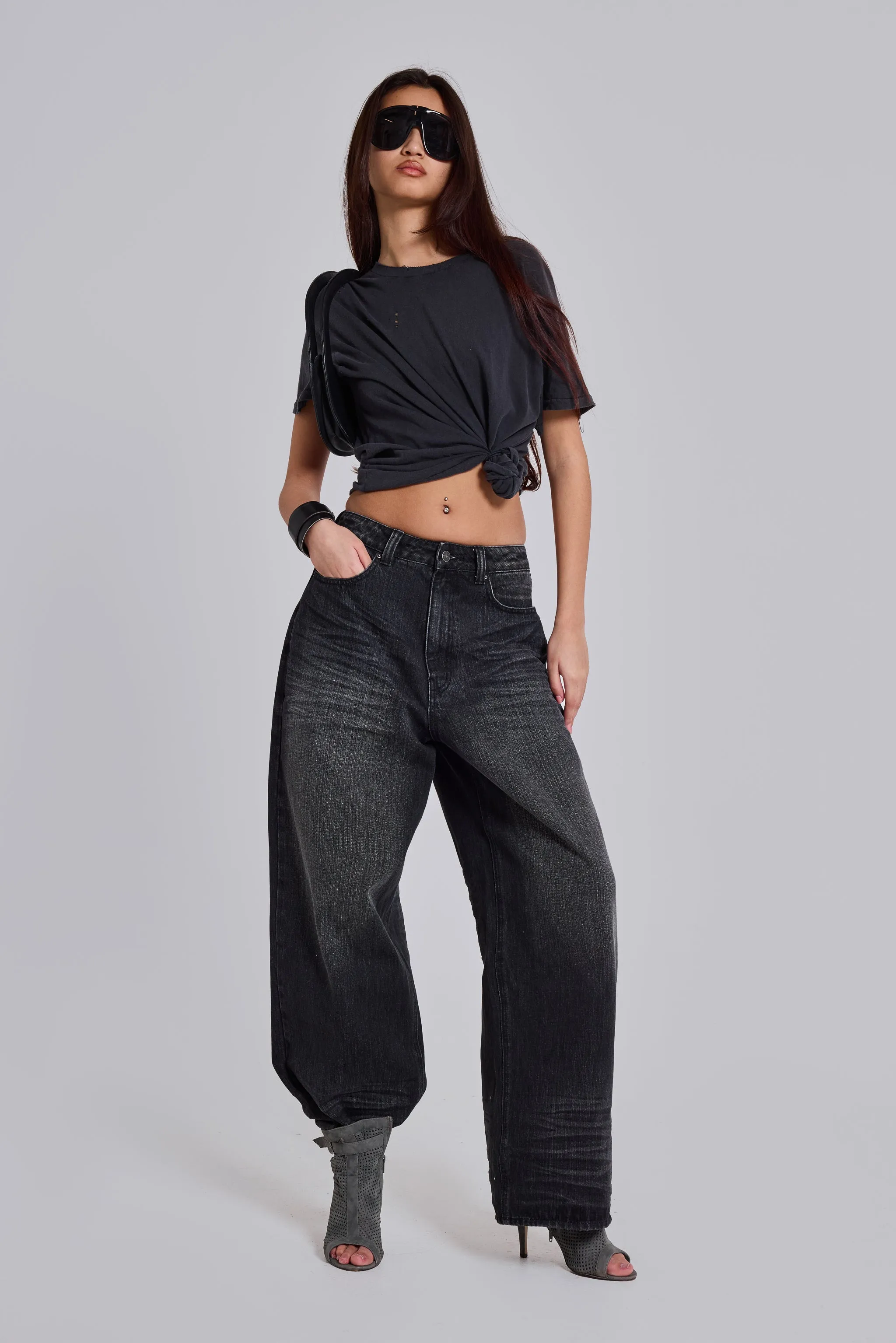 Black Falcon XL Colossus Jeans sold by Jaded London product image thumbnail 2