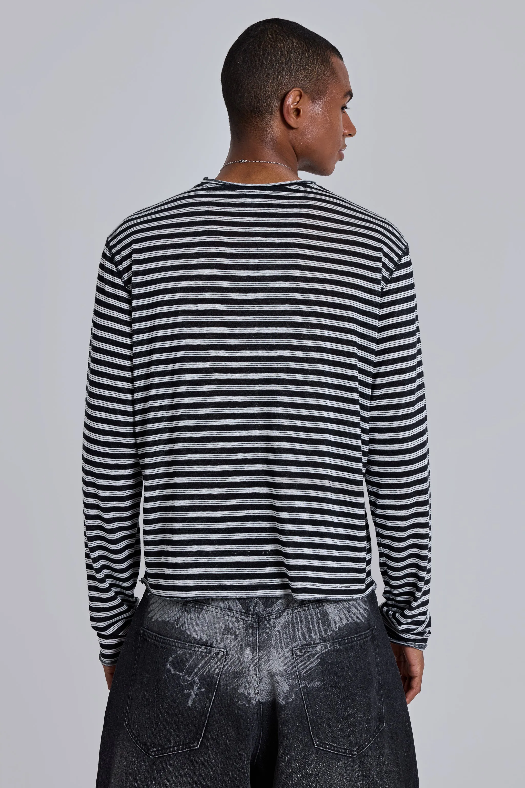Stripe Long Sleeve Top sold by Jaded London product image thumbnail 4