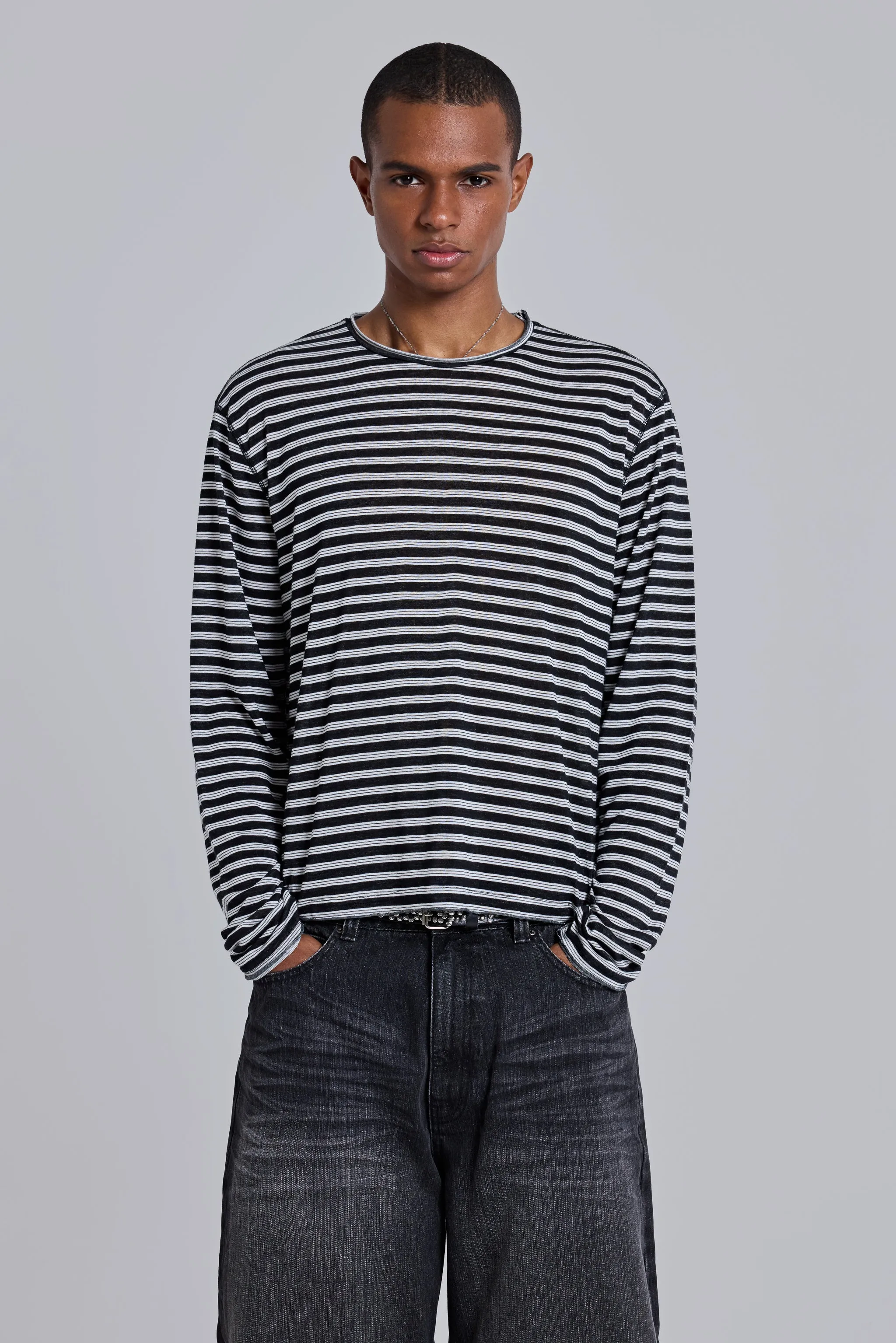 Stripe Long Sleeve Top sold by Jaded London