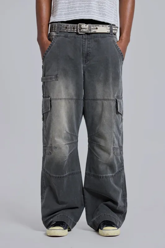 Off Duty Straight Leg Cargos made by Jaded London