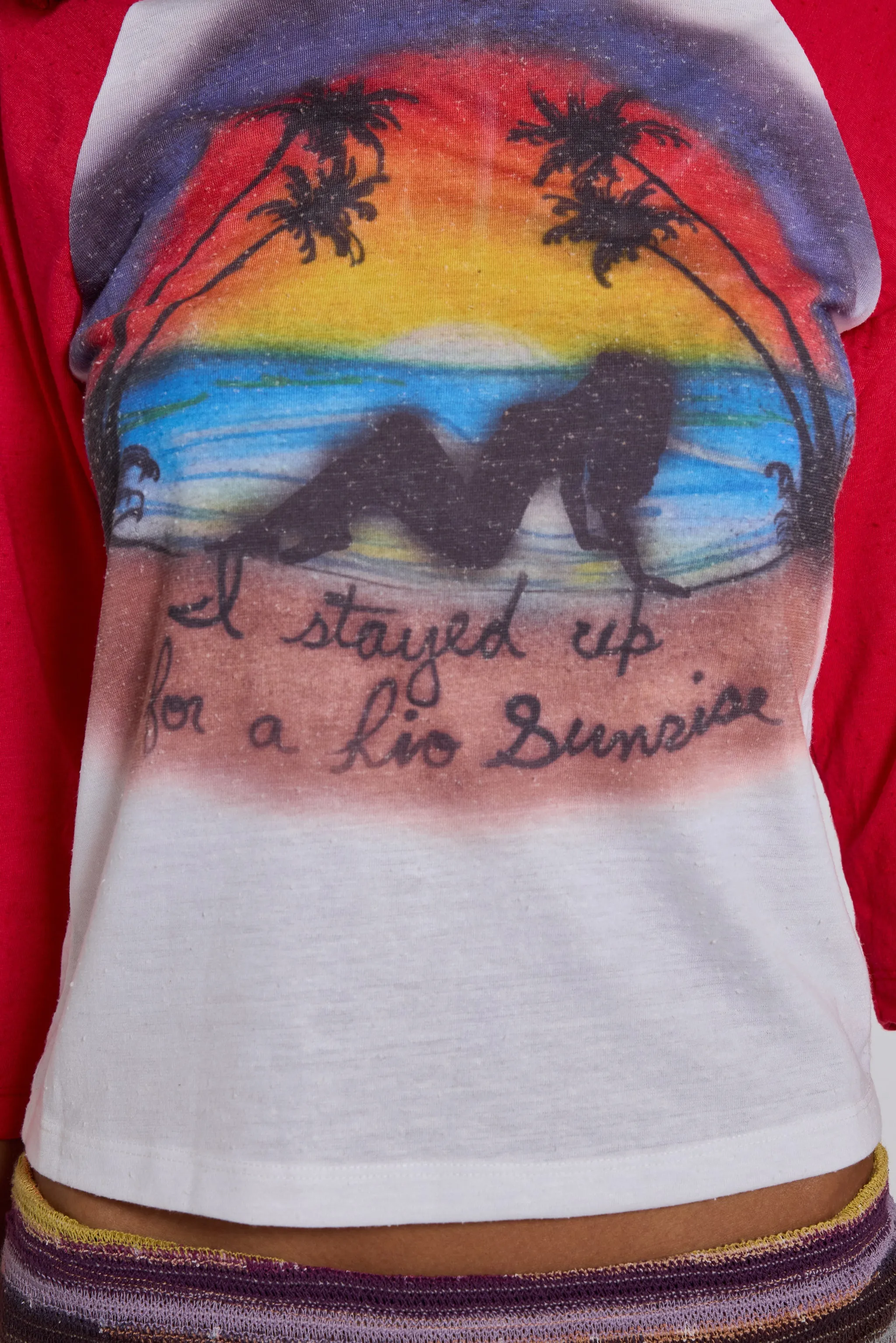 Sunset Airbrush Raglan Top sold by Jaded London product image thumbnail 2