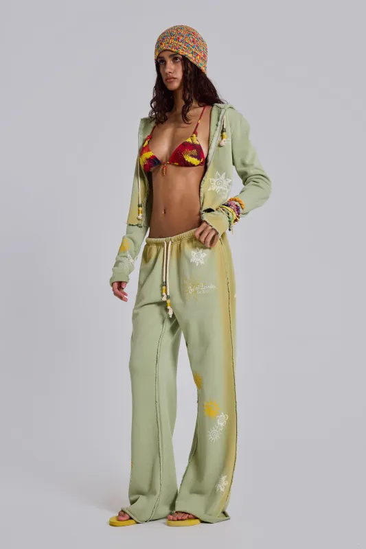 Cleo Sunfade Slouchy Bootcut Jogger made by Jaded London