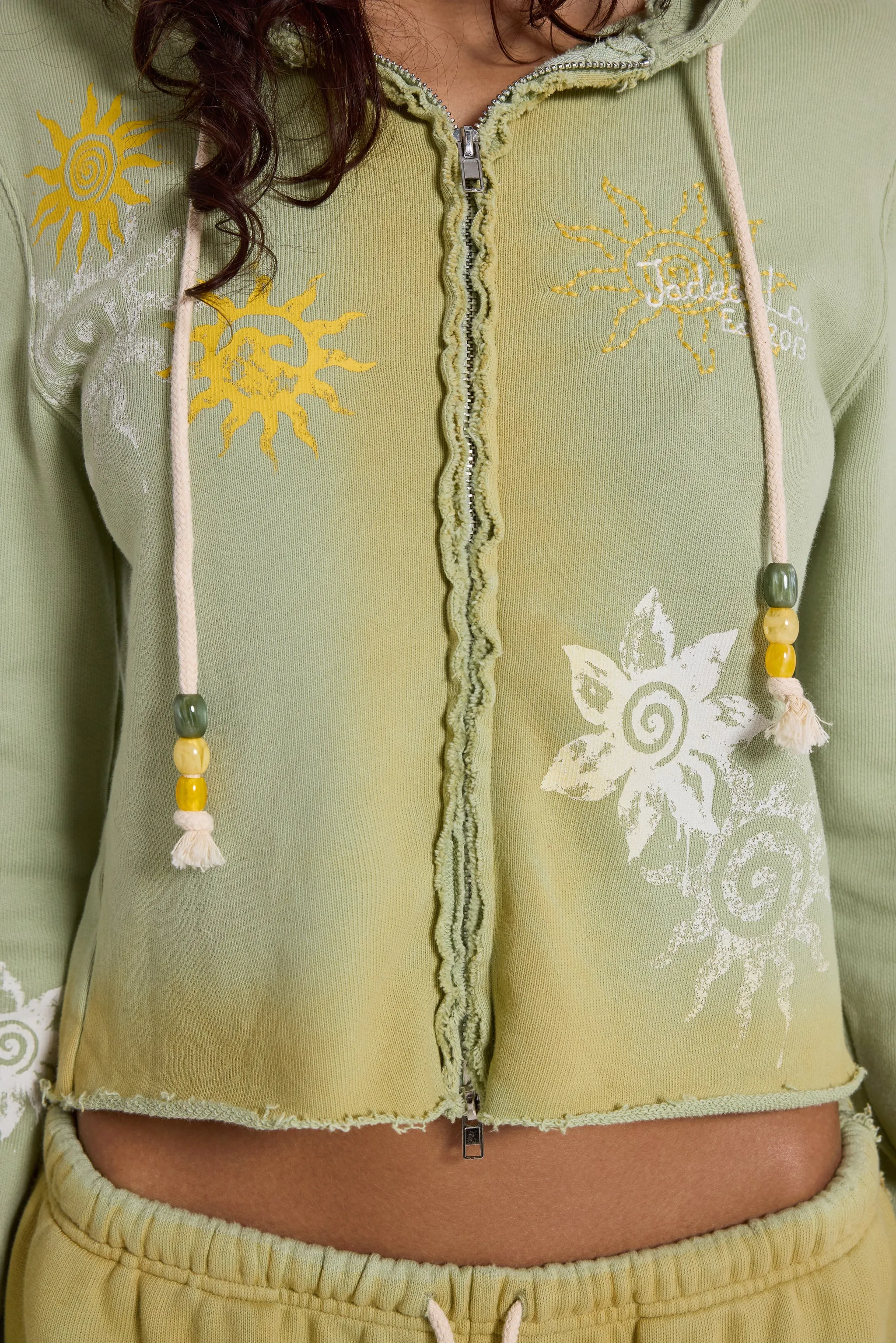Cleo Sunfade Zip Through Hoodie sold by Jaded London product image thumbnail 2