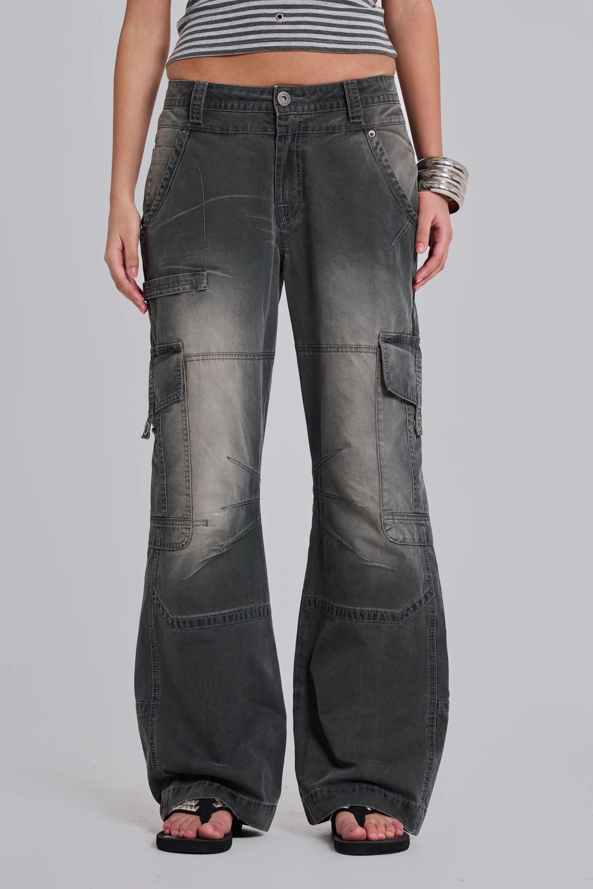 Off Duty Straight Leg Cargos sold by Jaded London product image thumbnail 2