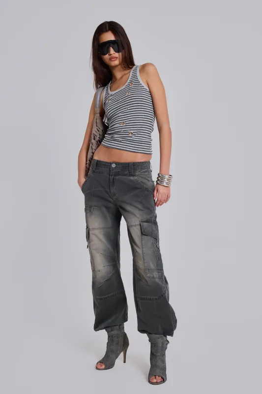 Off Duty Straight Leg Cargos made by Jaded London