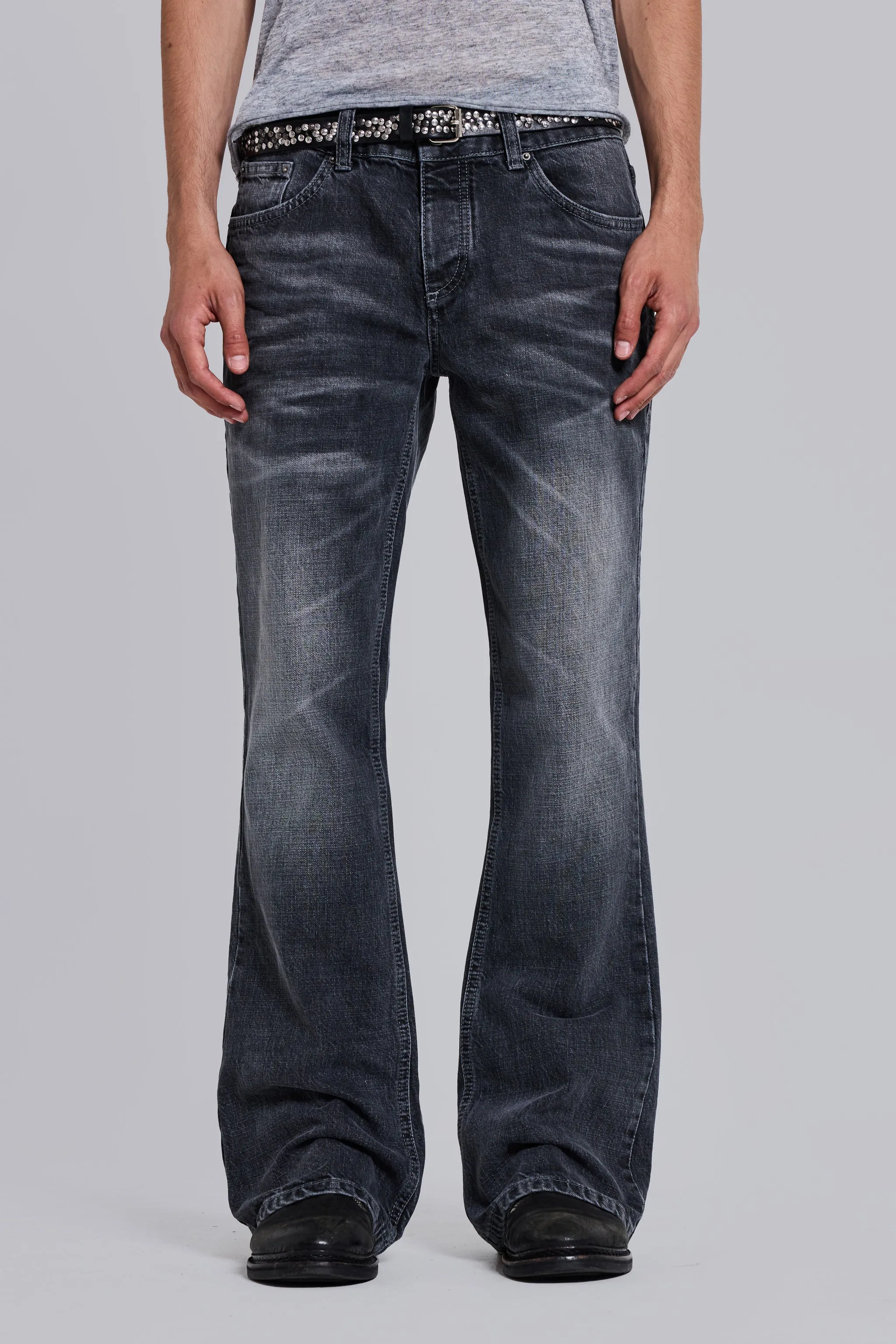 Washed Black Jude Bootcut Jeans sold by Jaded London product image thumbnail 2