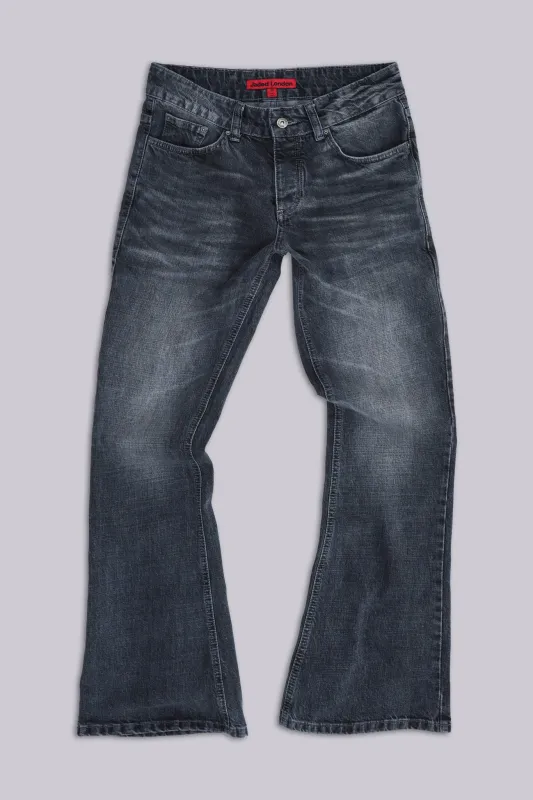 Washed Black Jude Bootcut Jeans made by Jaded London