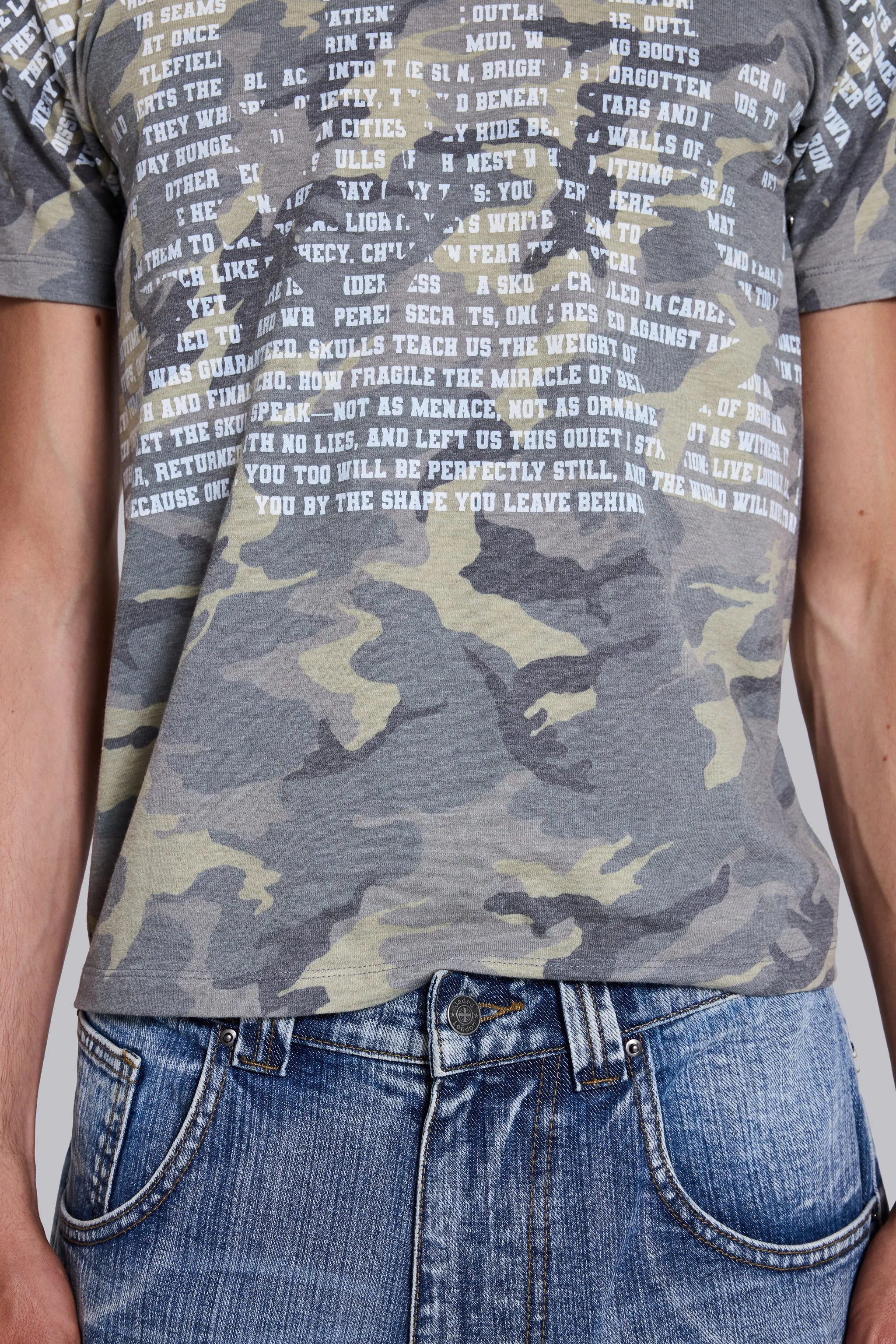 Skull Camo T-Shirt sold by Jaded London product image thumbnail 4