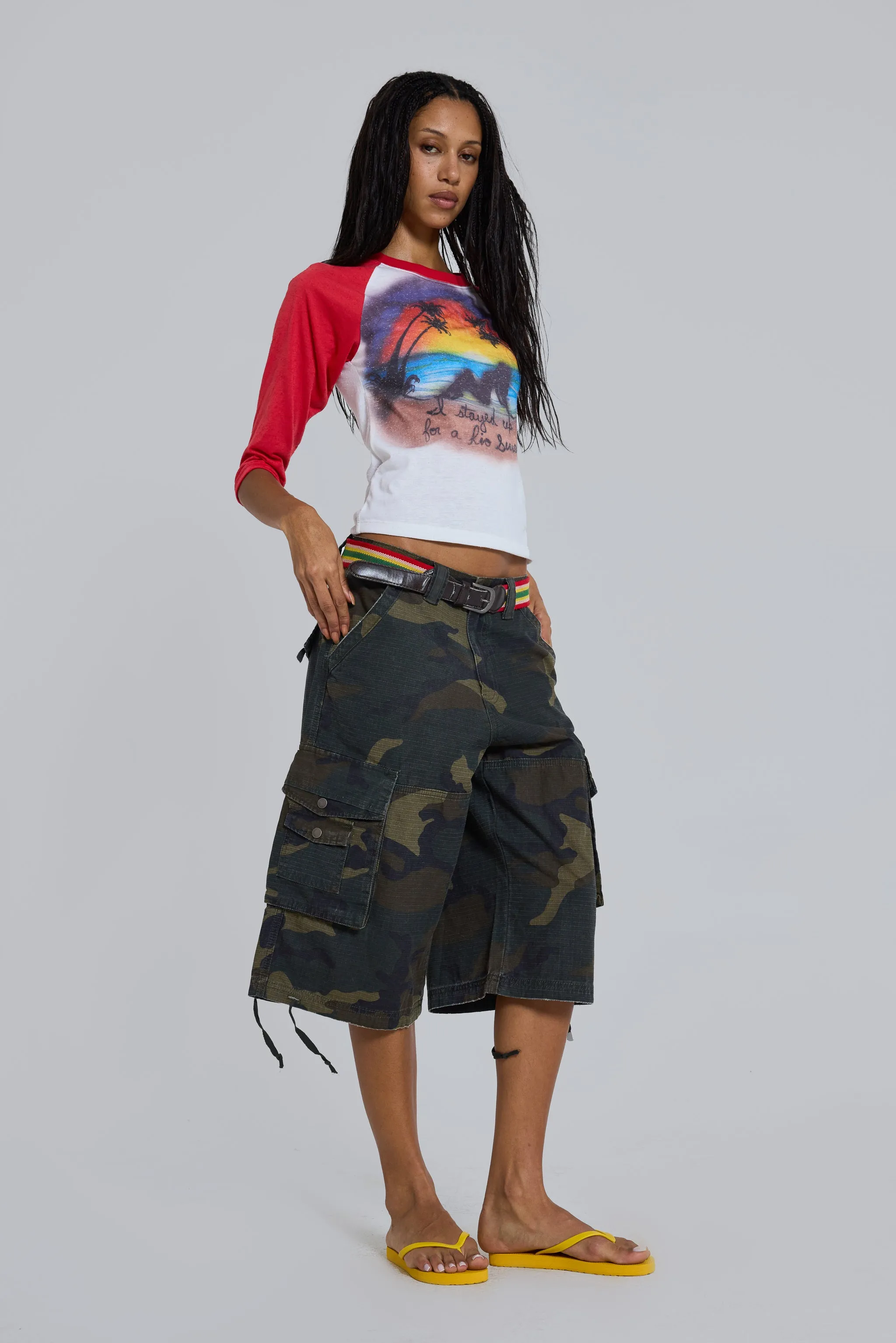 Guerilla Camo Baggy Shorts sold by Jaded London product image thumbnail 3