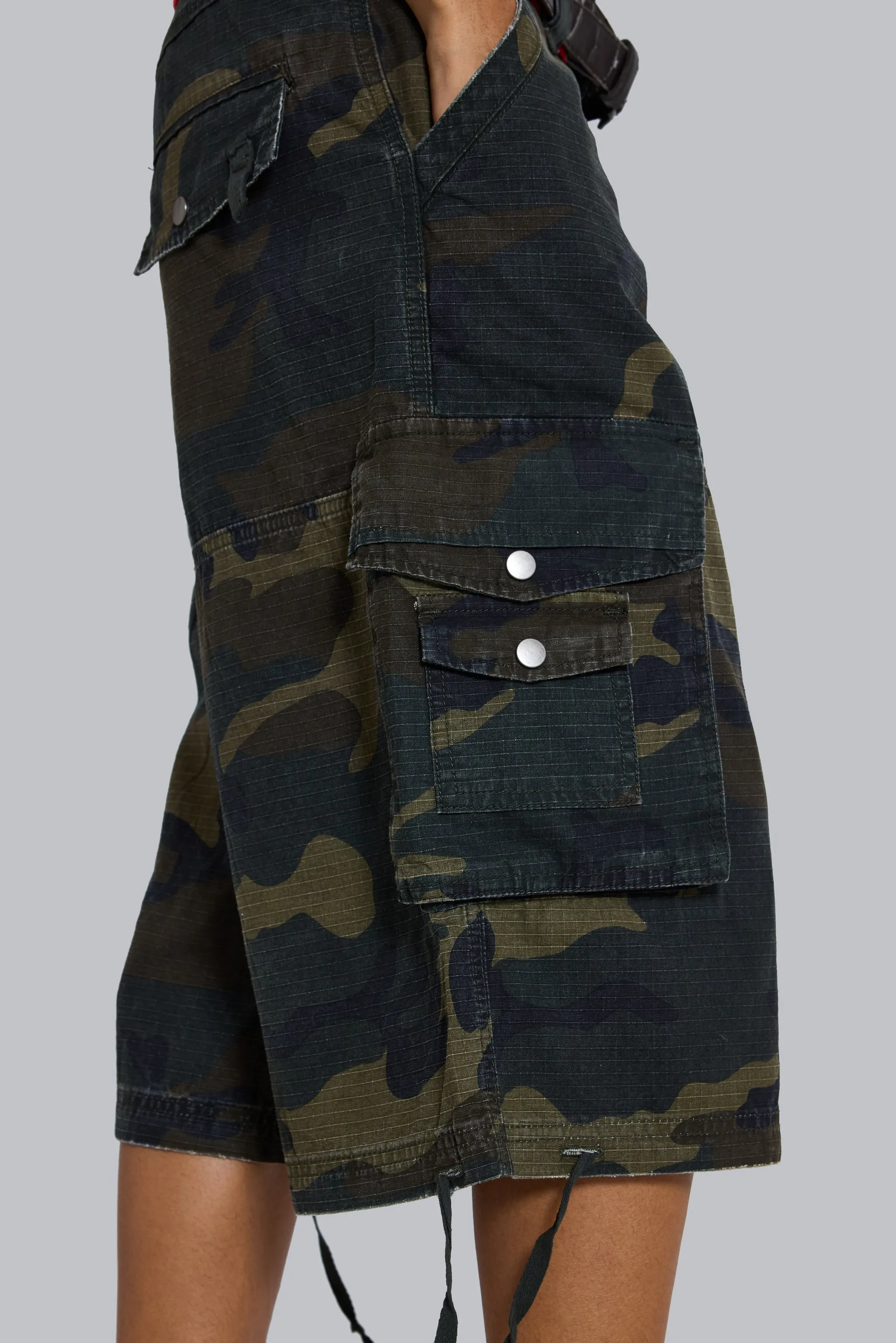 Guerilla Camo Baggy Shorts sold by Jaded London product image thumbnail 5