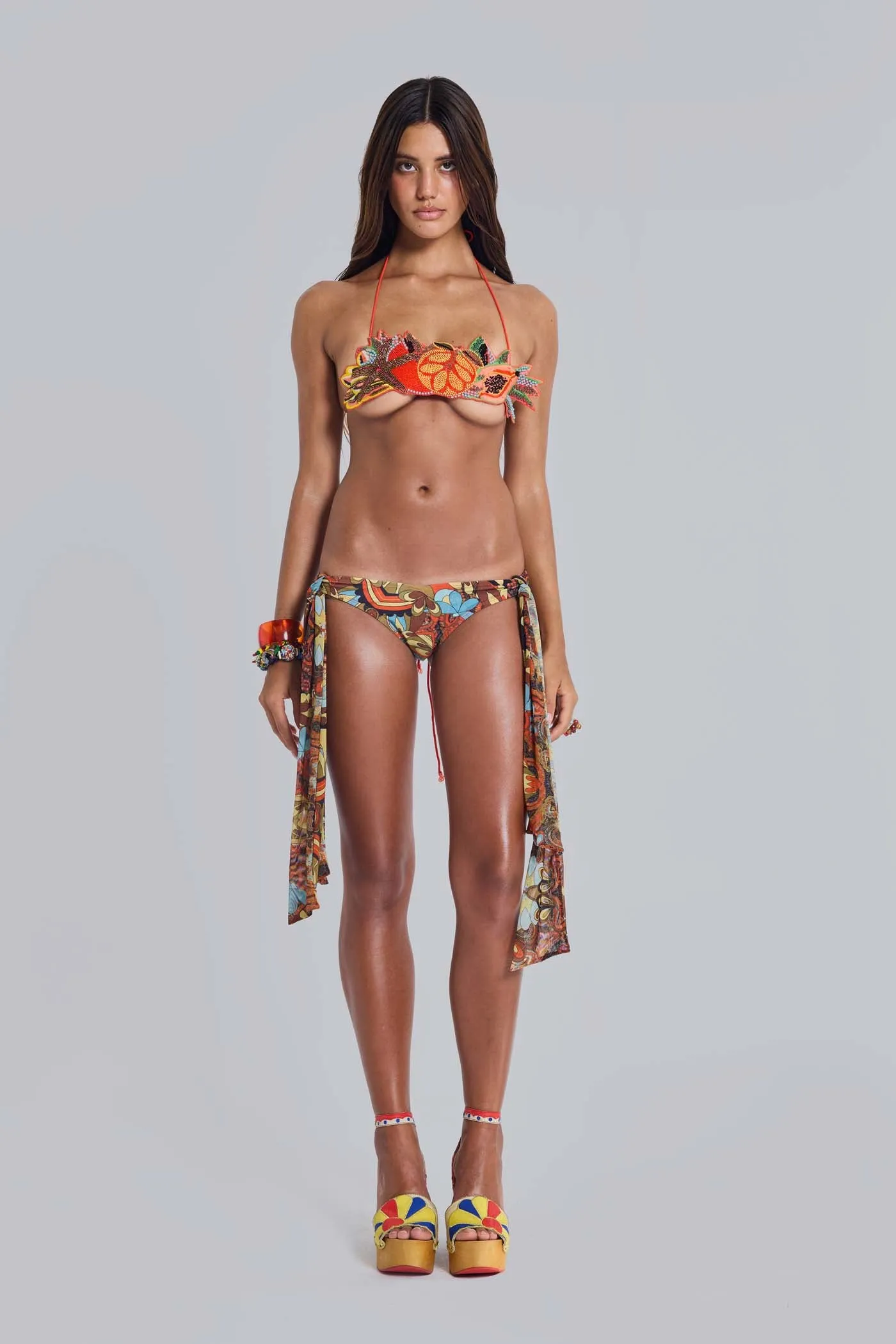 Alula Embellished Tropical Bra Top sold by Jaded London product image thumbnail 5