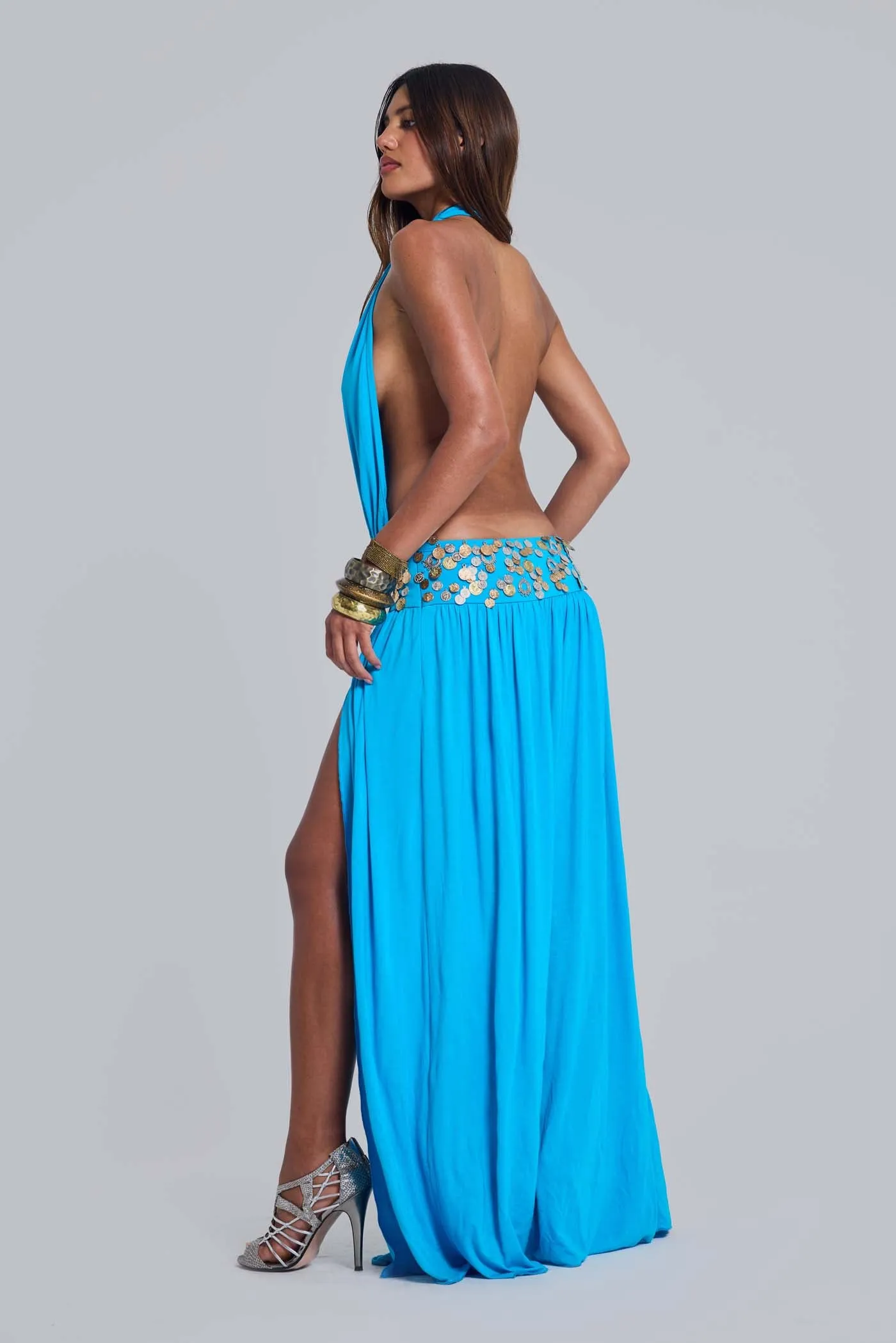 Irvin Hand Embellished Backless Maxi Dress sold by Jaded London product image thumbnail 2