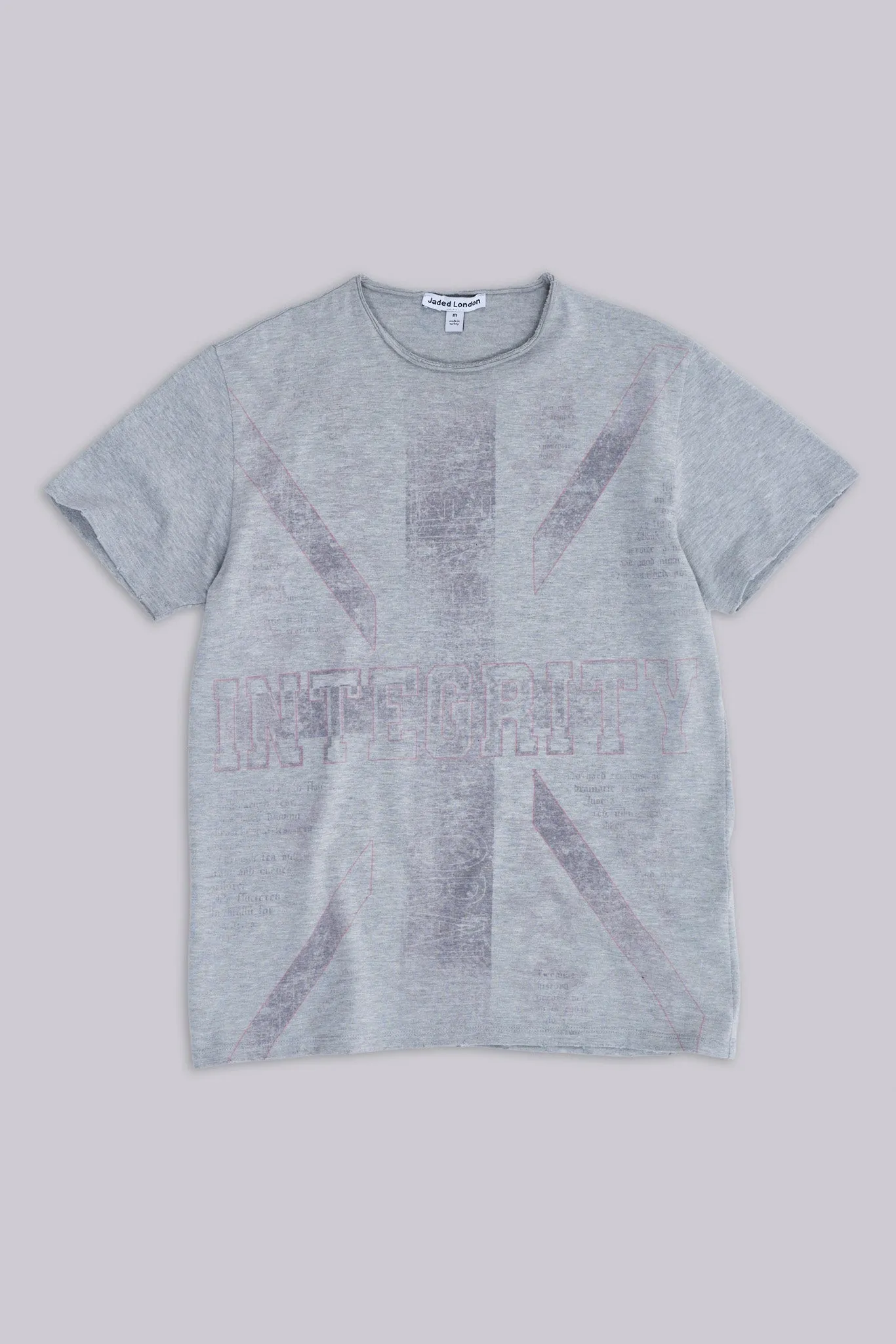 Integrity Grey Marl T-Shirt sold by Jaded London