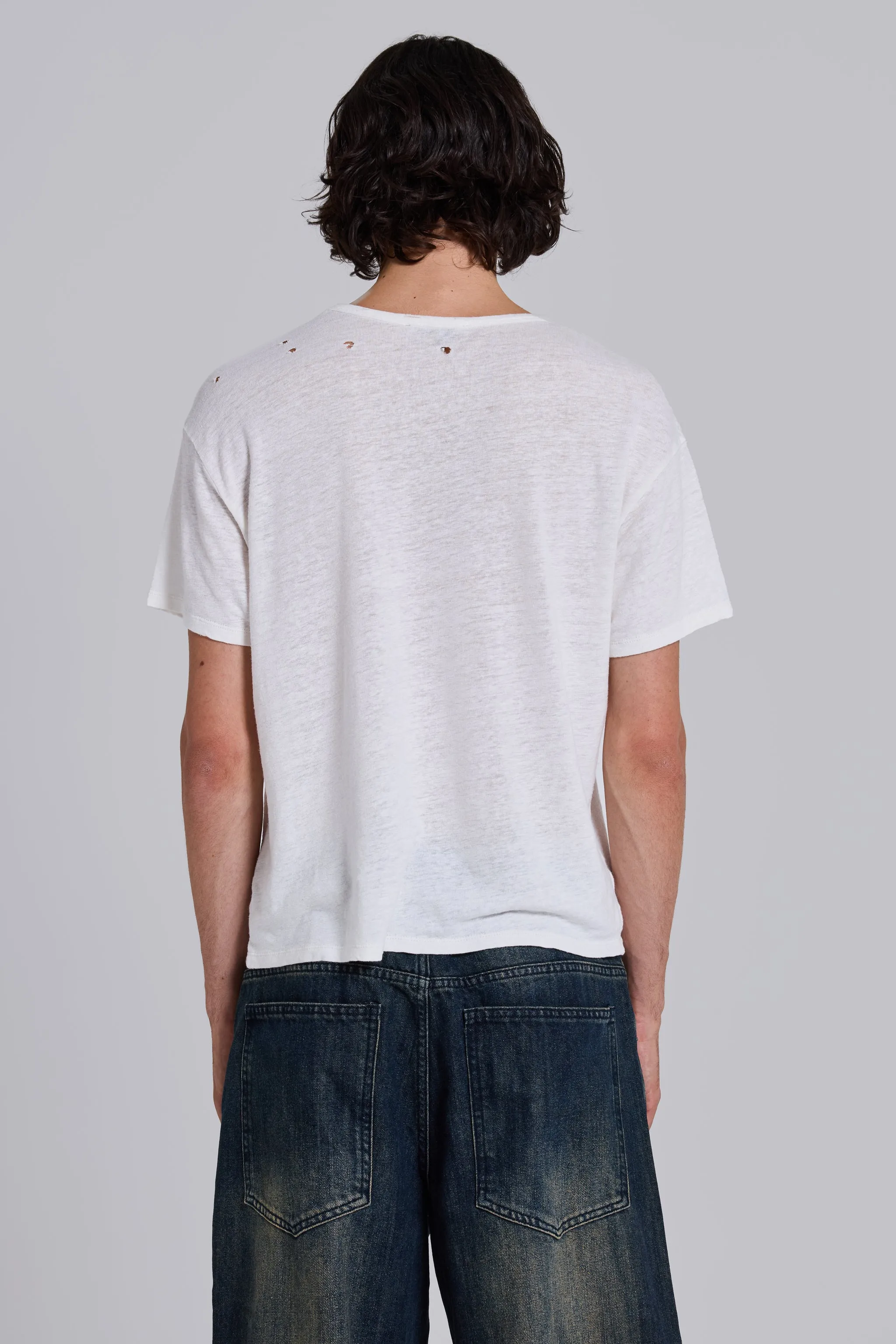 Slub White T-Shirt sold by Jaded London product image thumbnail 3