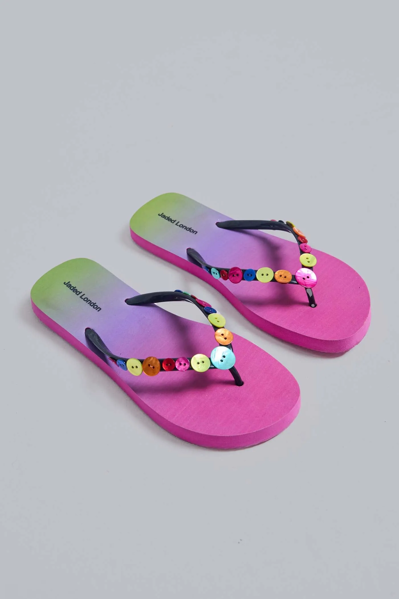 Button Ombre Flip Flops sold by Jaded London product image thumbnail 4