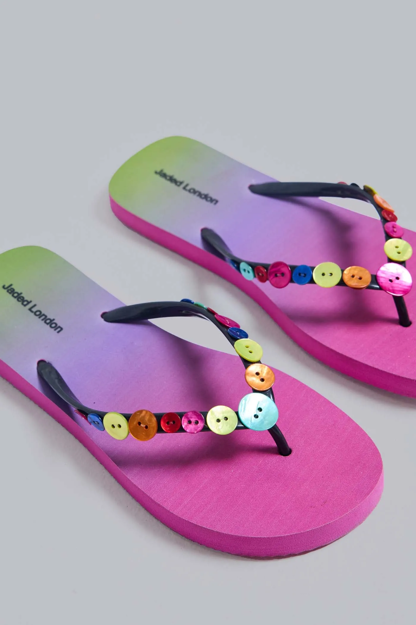 Button Ombre Flip Flops sold by Jaded London product image thumbnail 5