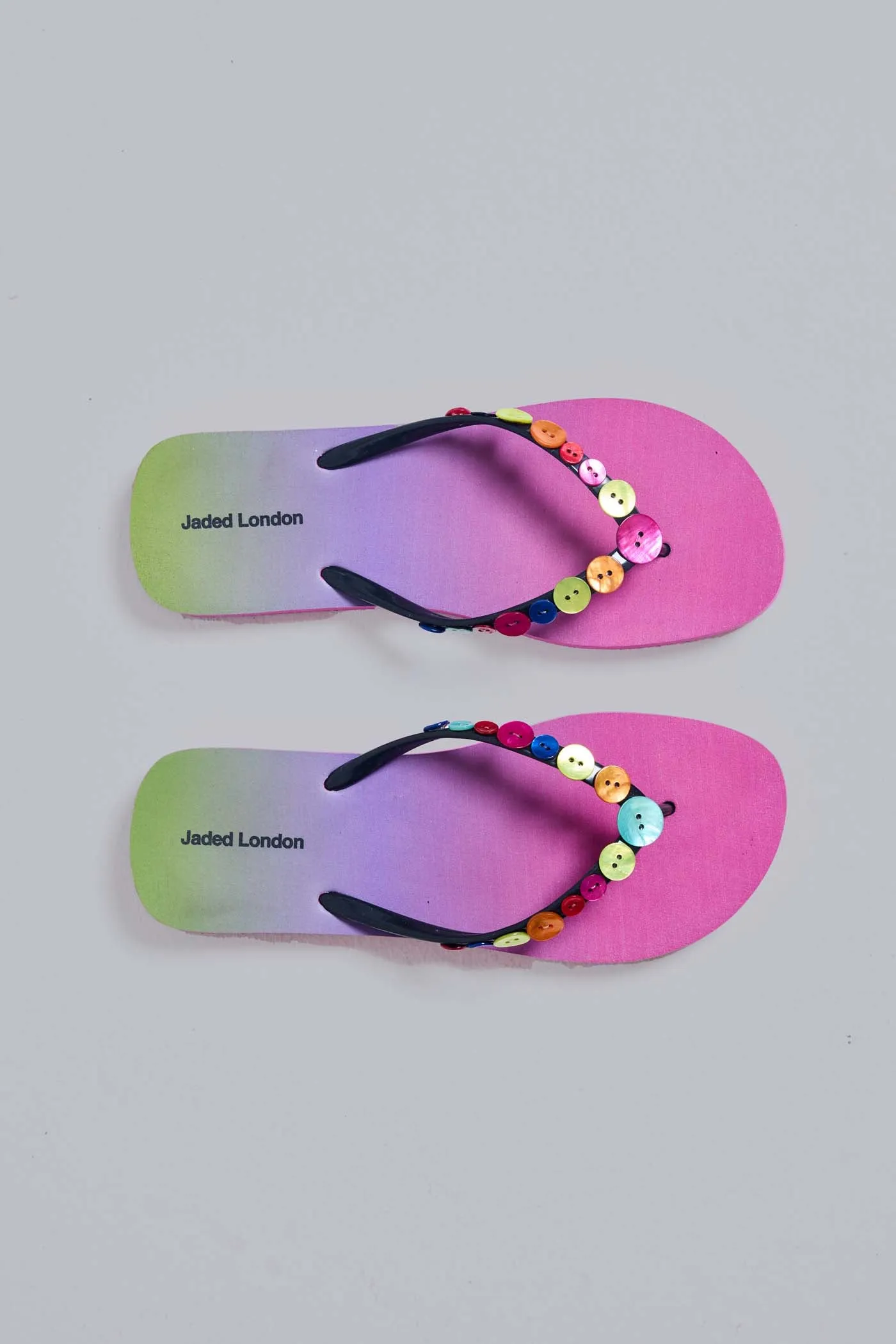 Button Ombre Flip Flops sold by Jaded London product image thumbnail 3