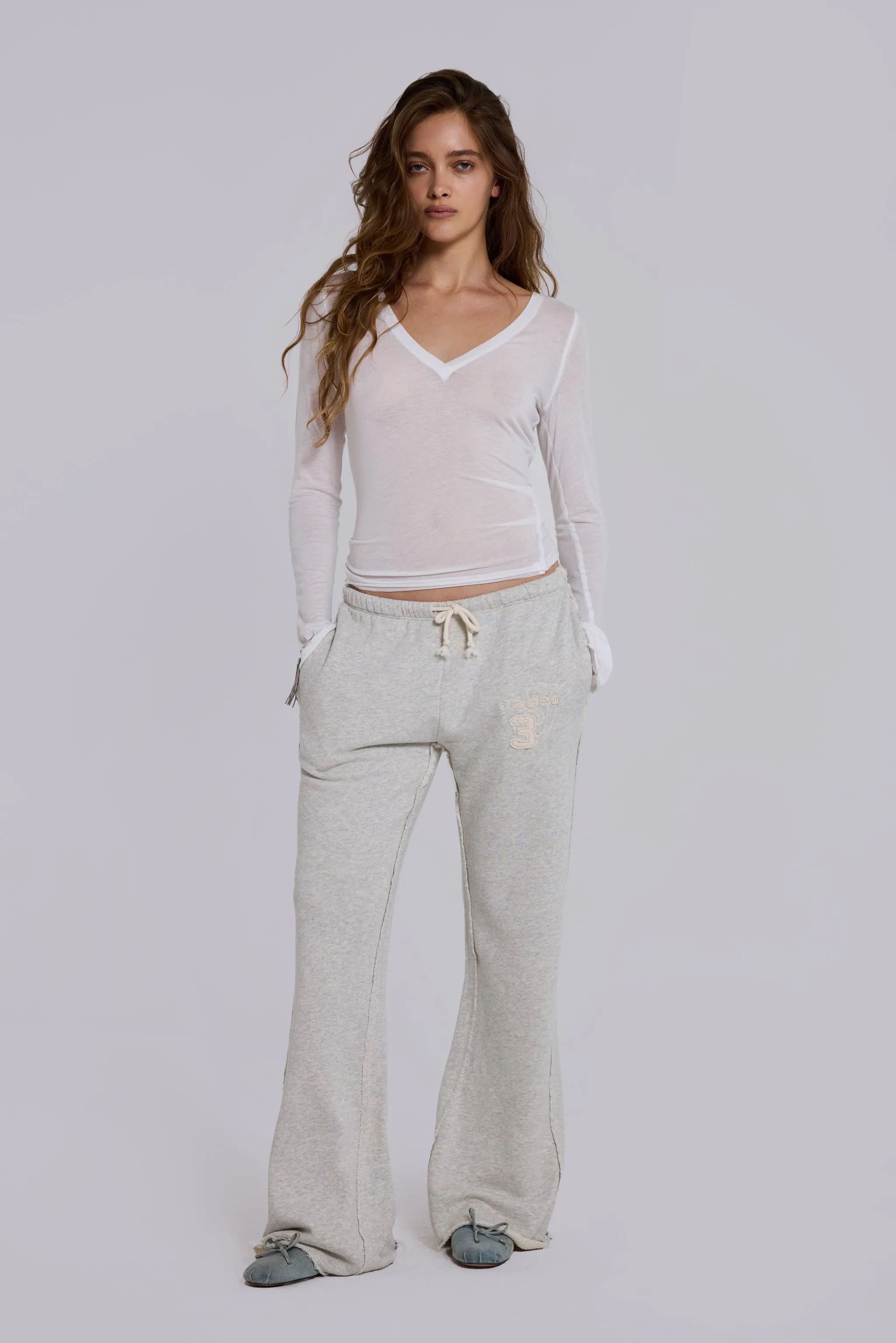 White Mist V Neck Top sold by Jaded London product image thumbnail 5