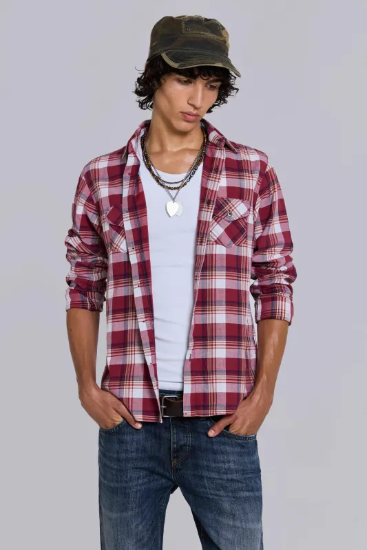 Vacation Plaid Fitted Shirt made by Jaded London