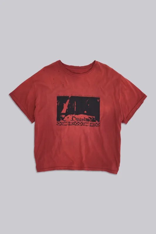 Quasi Red Cropped T-Shirt made by Jaded London