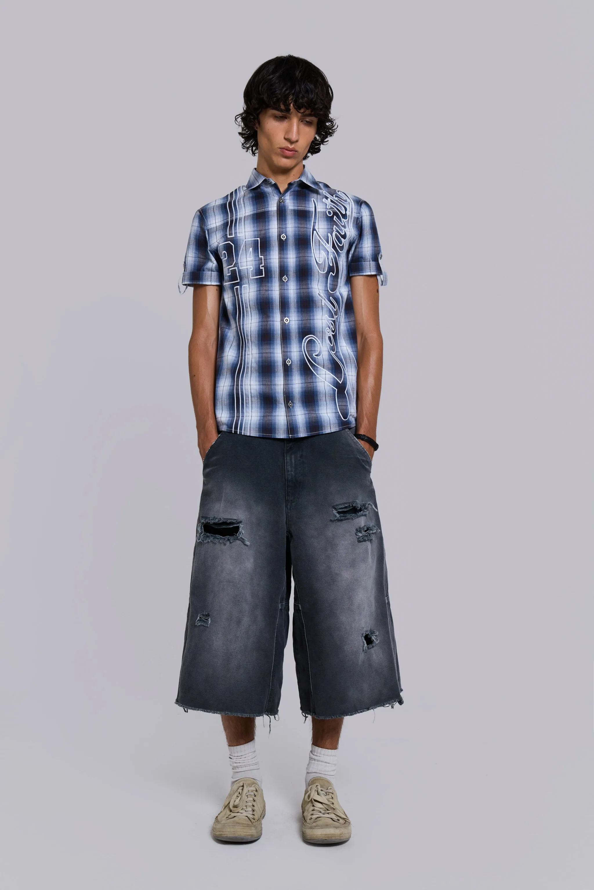 Lost Faith Check Shirt sold by Jaded London product image thumbnail 3