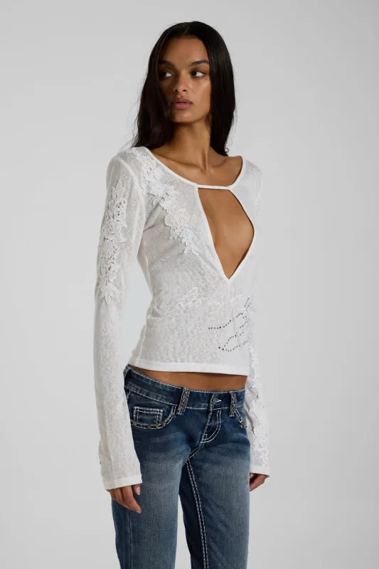 Sevin Embroidered Top made by Jaded London