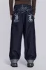 Sonic Embroidered Baggy Jeans sold by Jaded London
