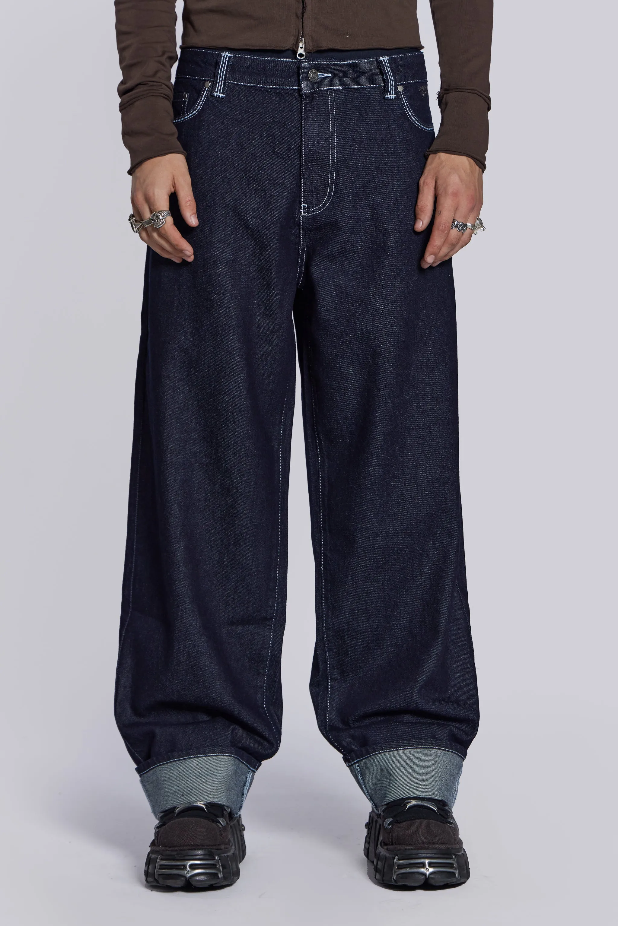 ★JADED LONDON UK★ Sonic Jeans Shop Sonic Jeans in Vintage Blue Wash | Jaded London | Clothing