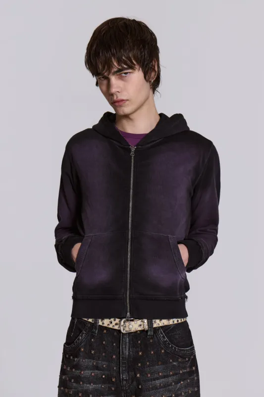 Deep Purple Fade Mini Monster Hoodie sold by Jaded London