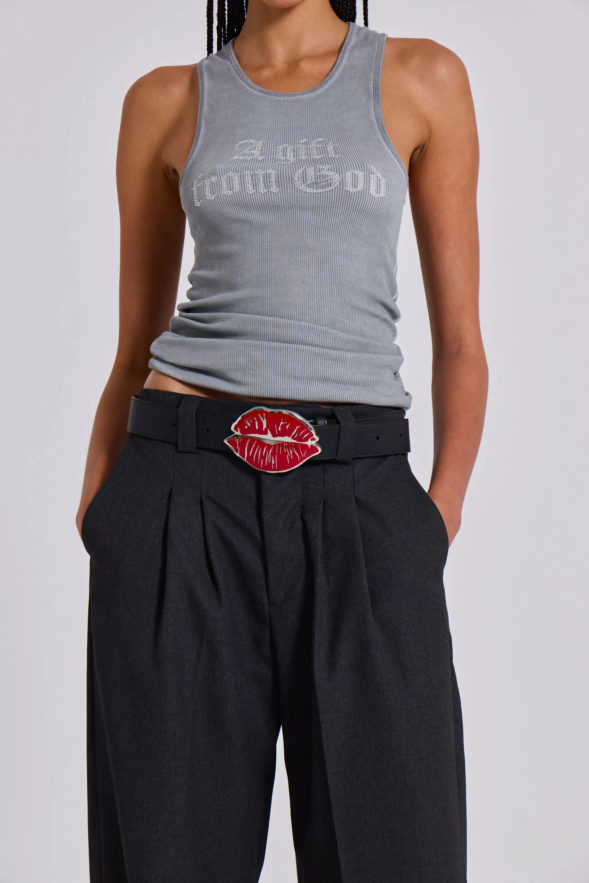 Jaded London Goliath Charcoal Suit Pants | Parallel