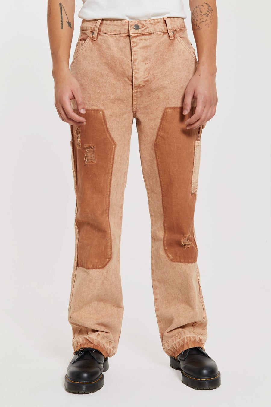 Tan Brown Rodeo Flared Carpenters sold by Jaded London product image thumbnail 3
