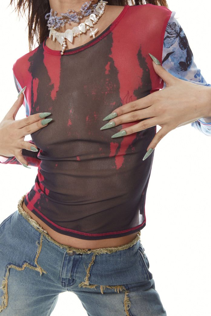 Mirage Mesh Top sold by Jaded London product image thumbnail 3